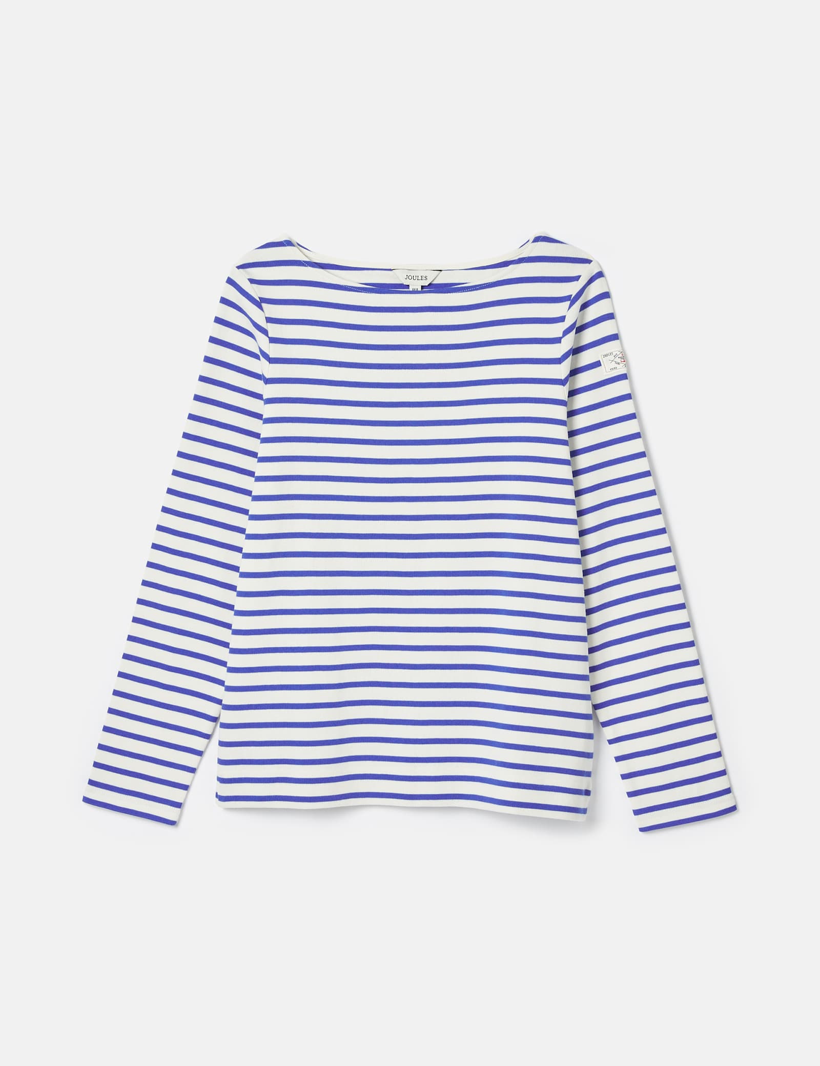 Pure Cotton Striped Slash Neck Top - image 3