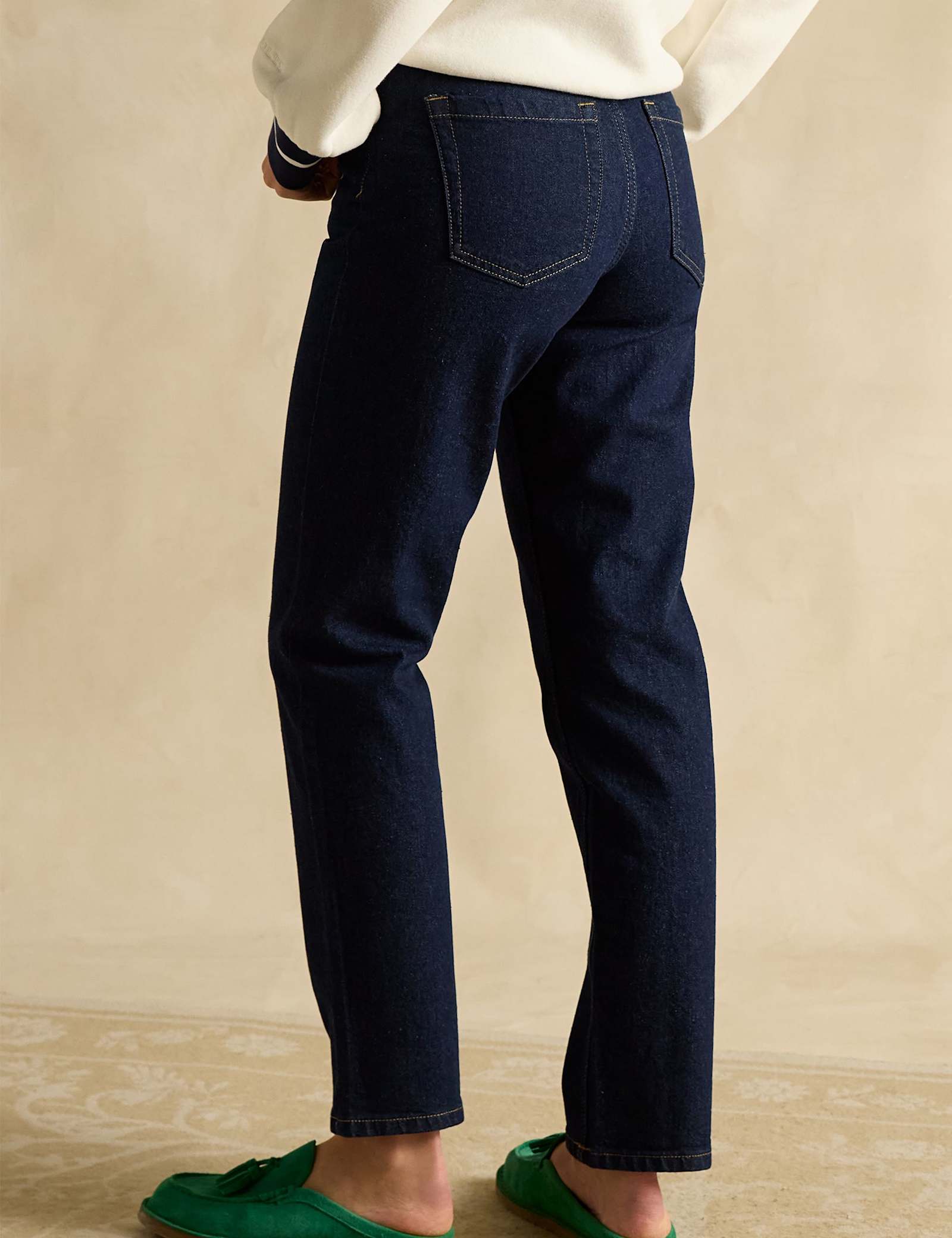 Denim Mid Rise Slim Fit Ankle Grazer Jeans - image 4