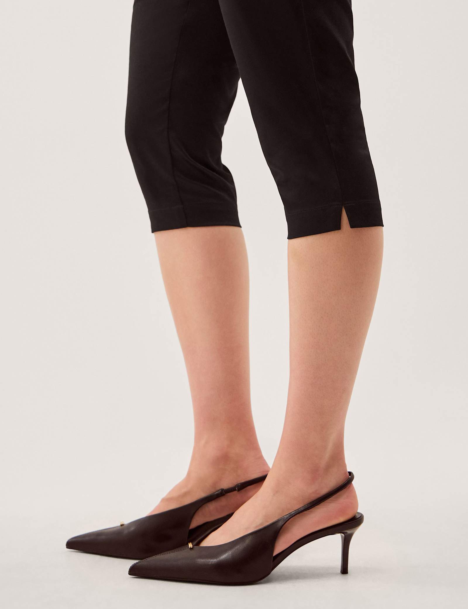 Cotton Rich Cropped Capri Trousers - image 4