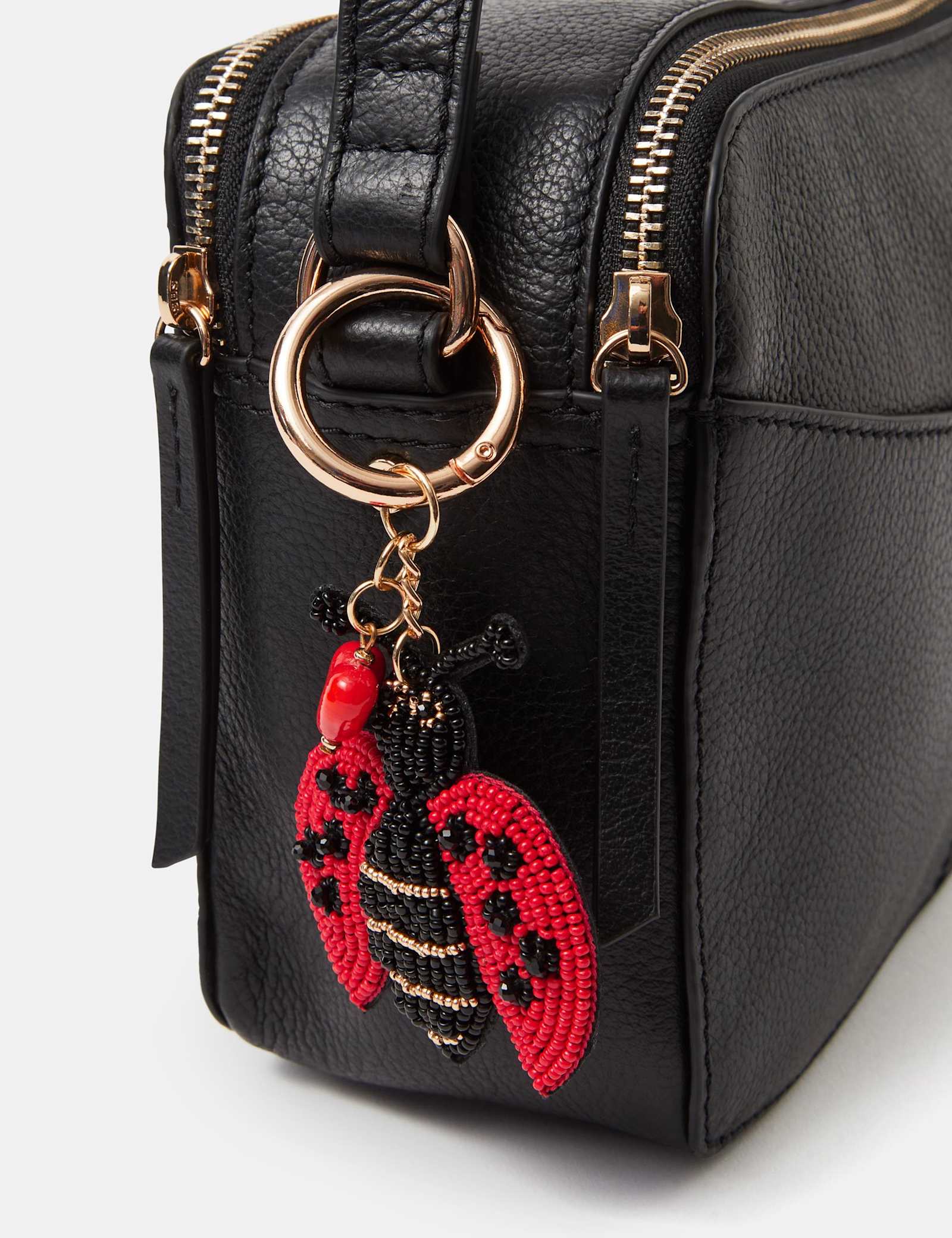Beaded Love Bug Bag Charm - image 4