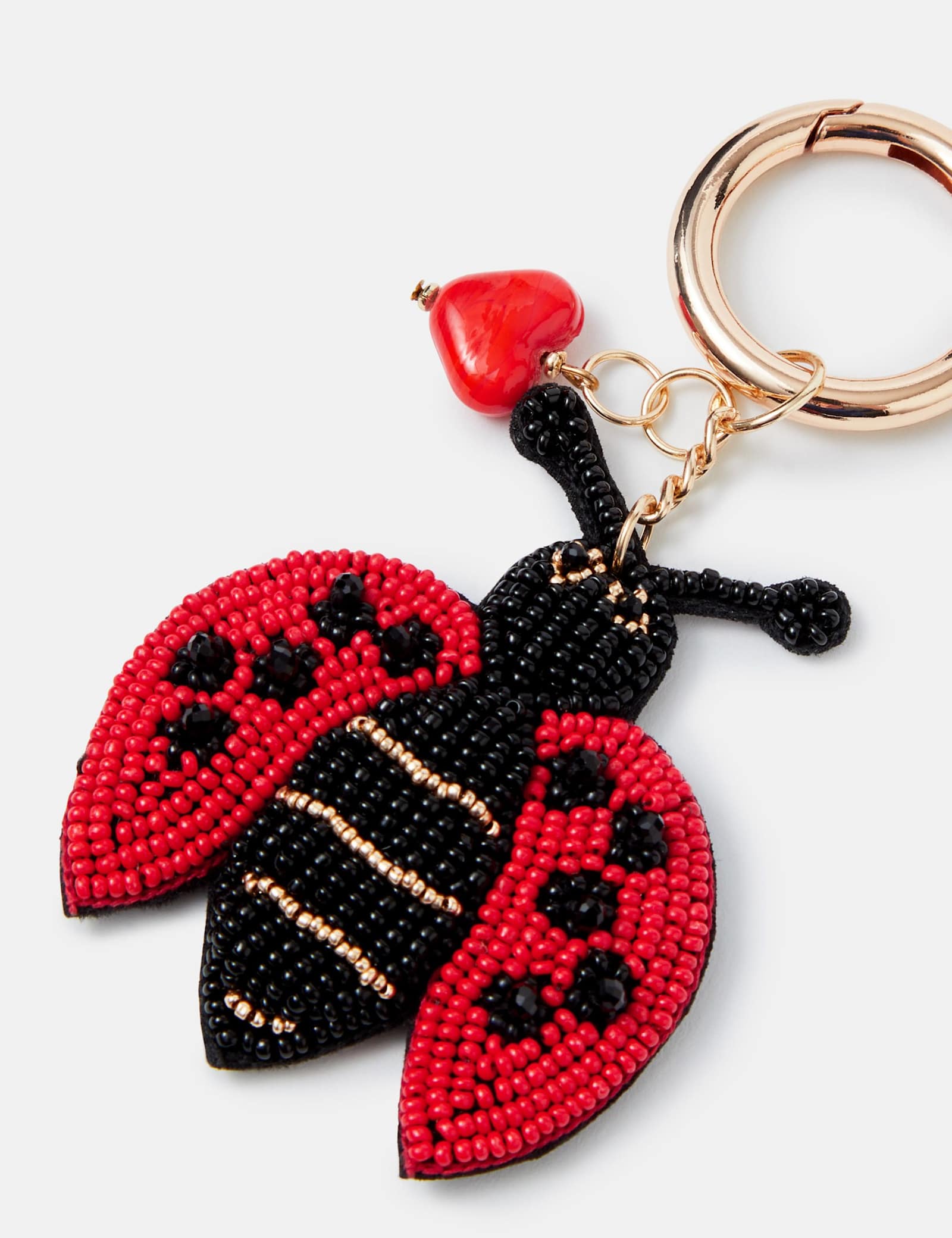 Beaded Love Bug Bag Charm - image 3