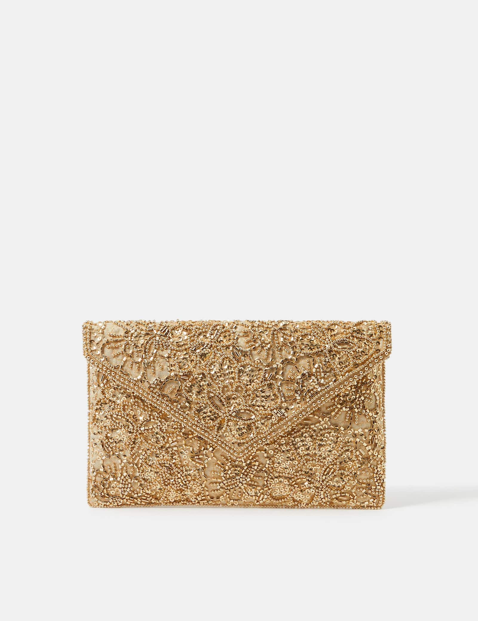 Cotton Rich Embellished Chain Strap Clutch Bag - image 2