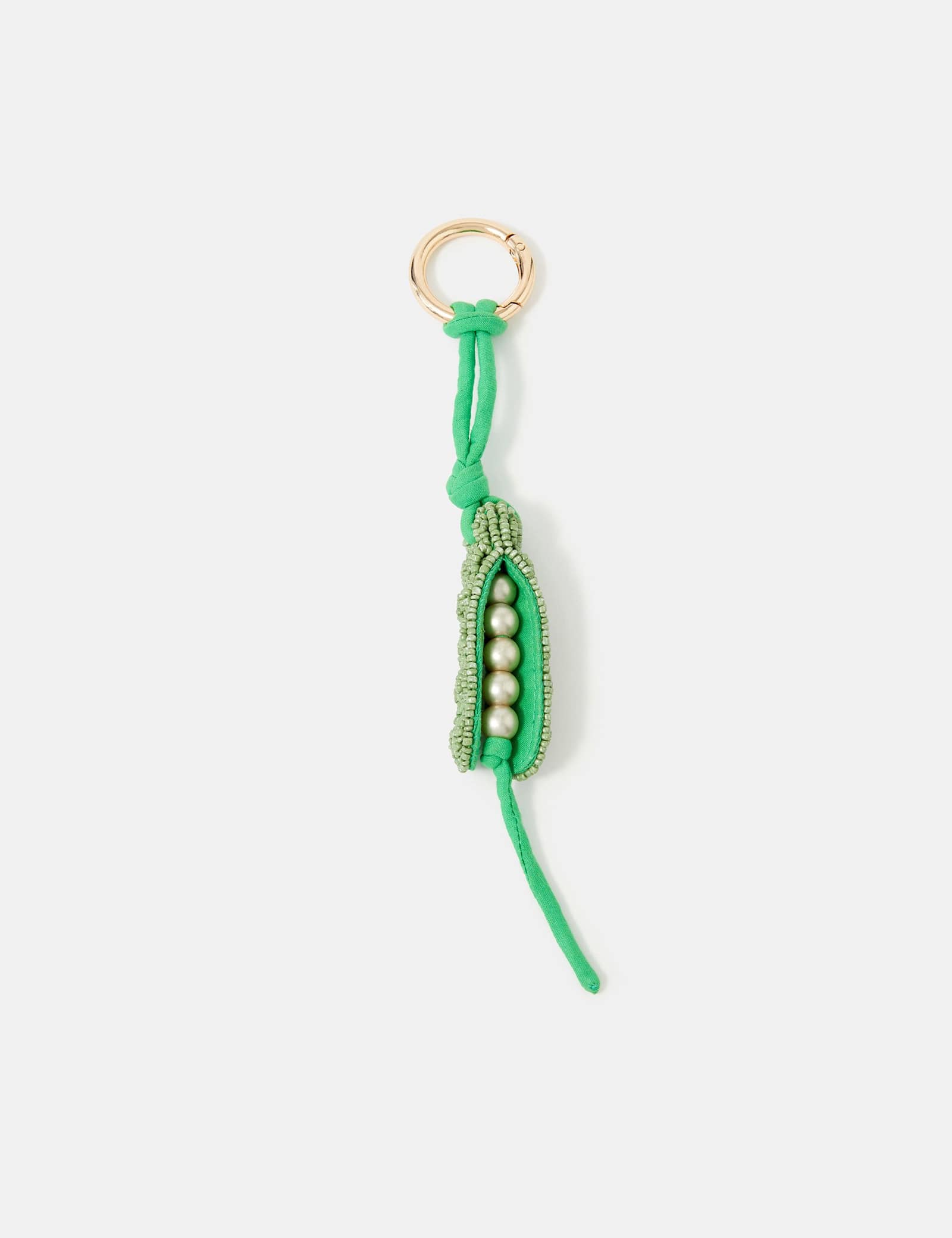 Peas In A Pod Beaded Bag Charm - image 1