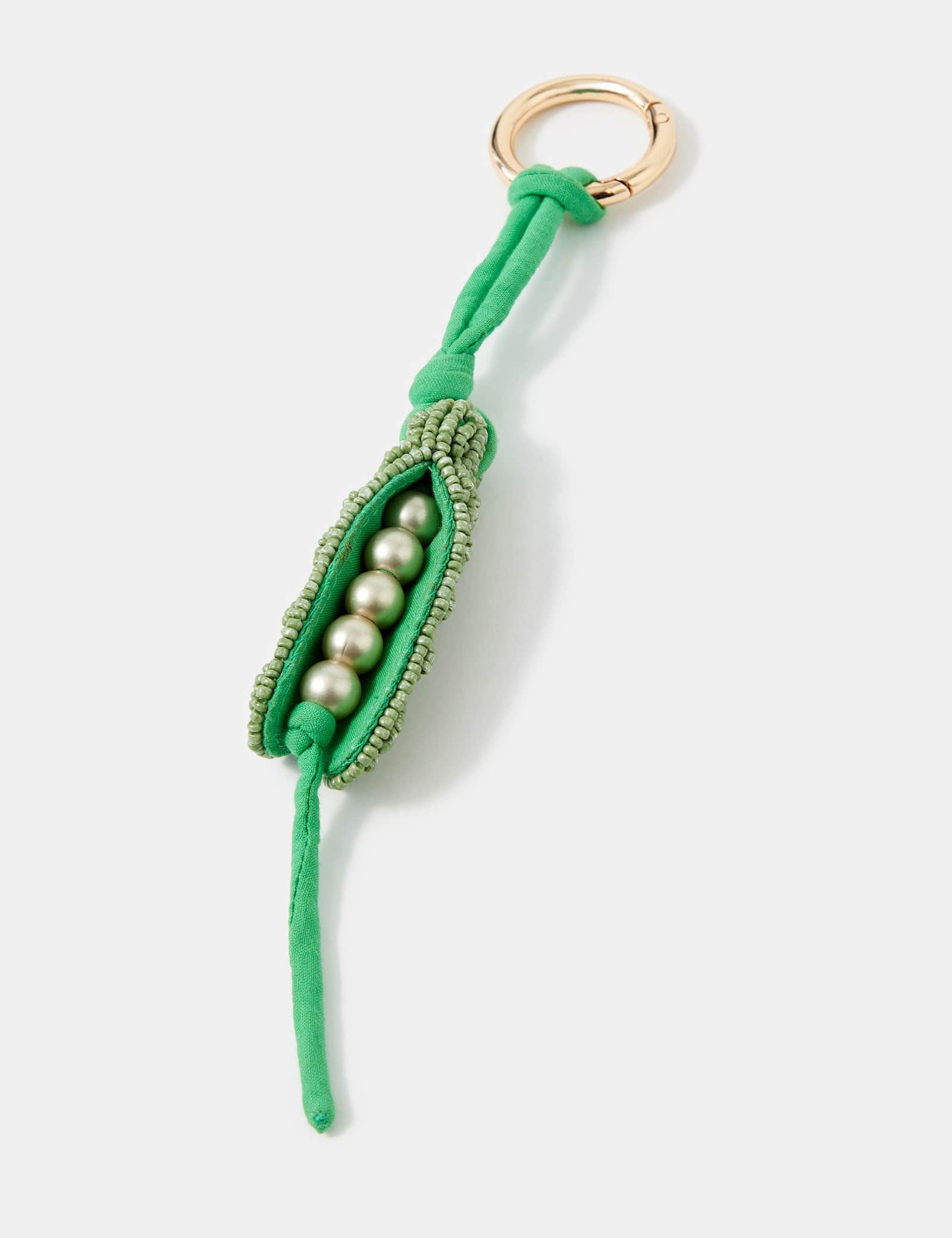 Peas In A Pod Beaded Bag Charm - image 3