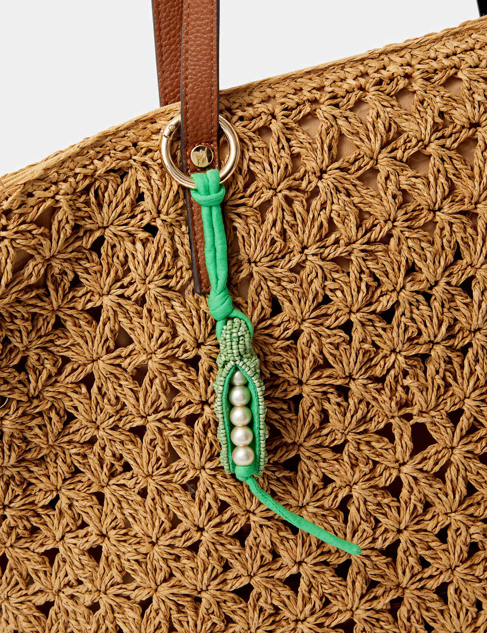 Peas In A Pod Beaded Bag Charm - image 2