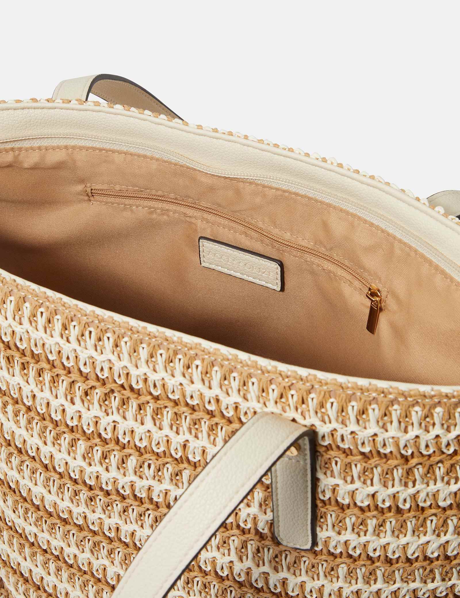 Straw Striped Shoulder Bag - image 4