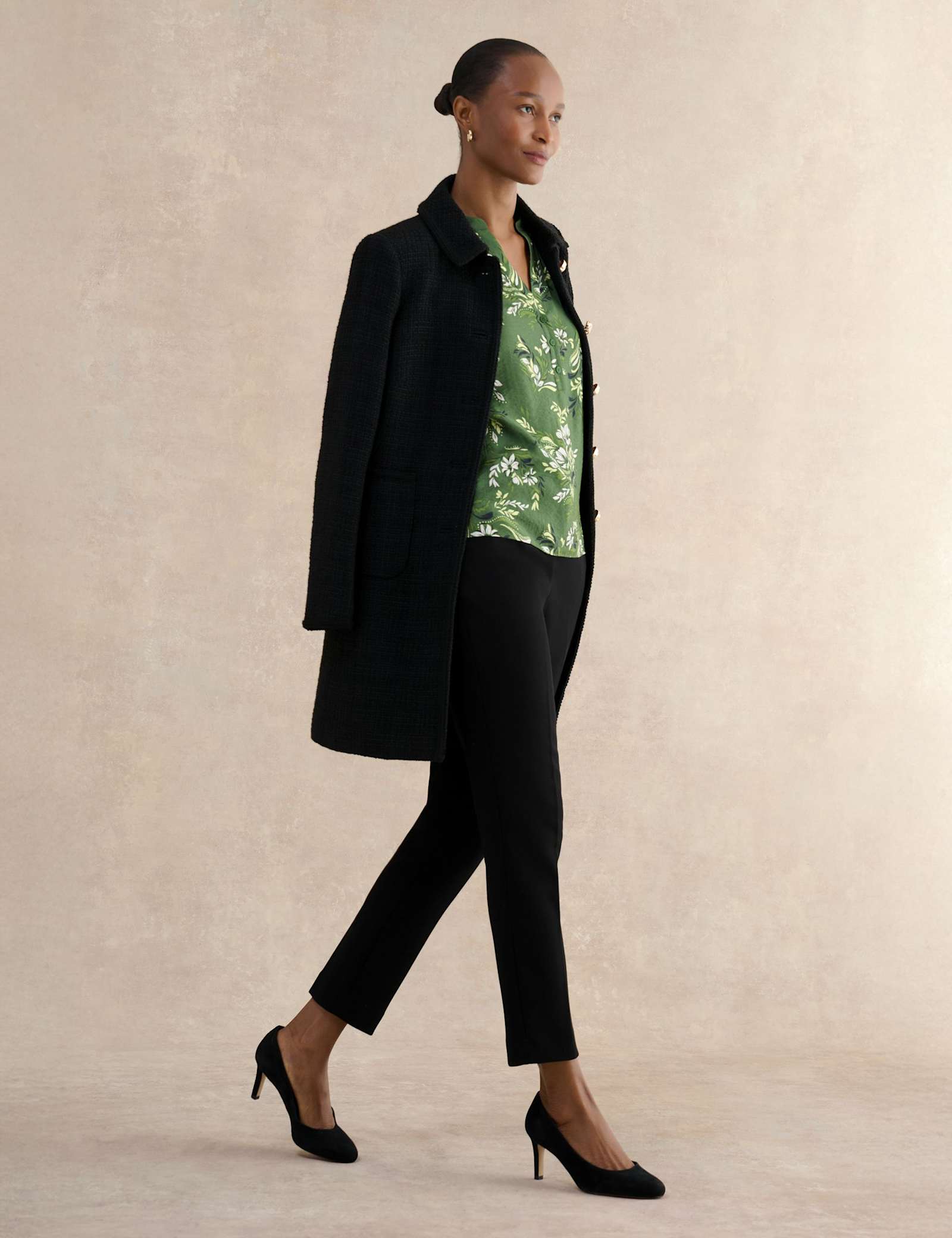 Floral Notch Neck Blouse - image 5