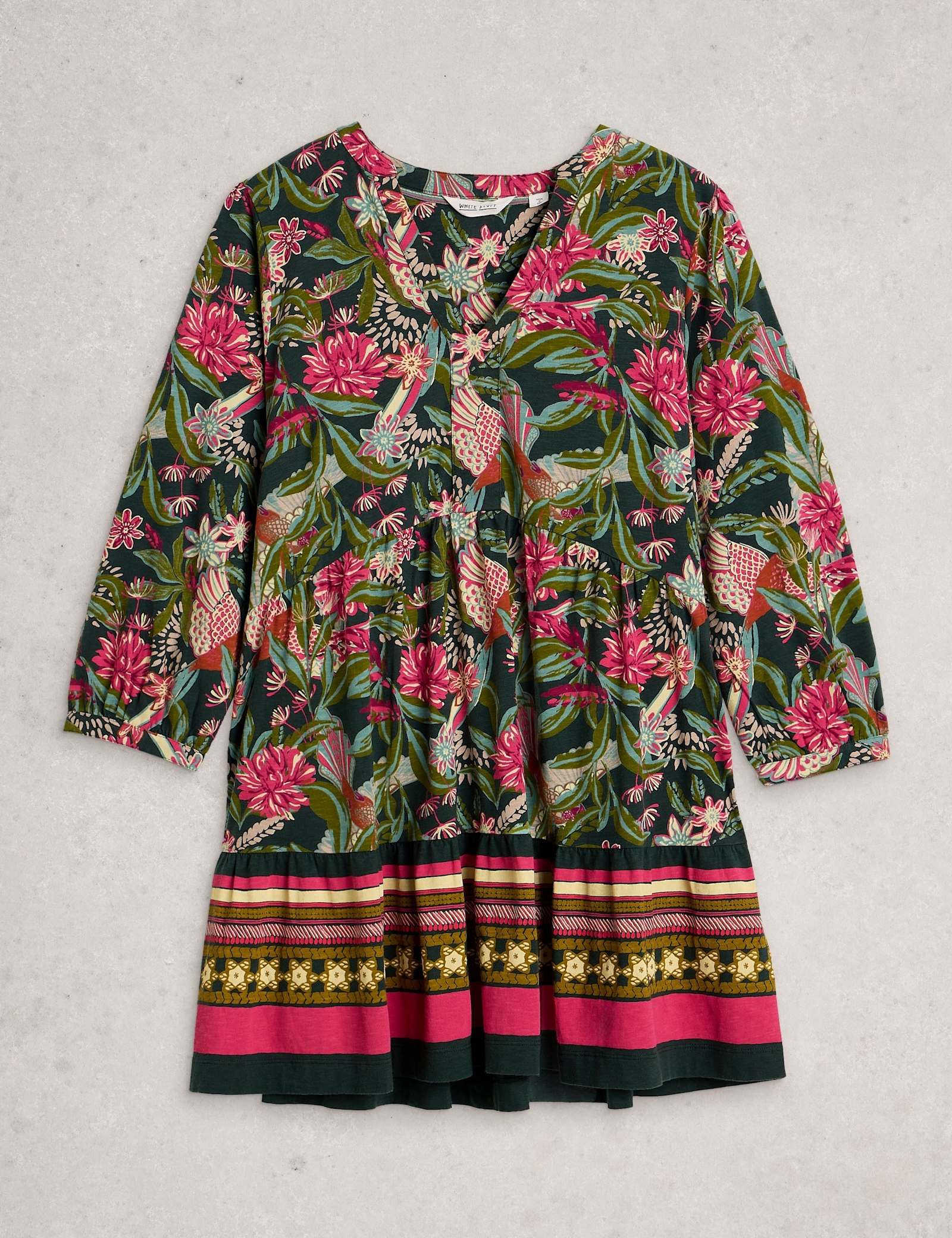 Pure Cotton Floral Notch Neck Tunic - image 2