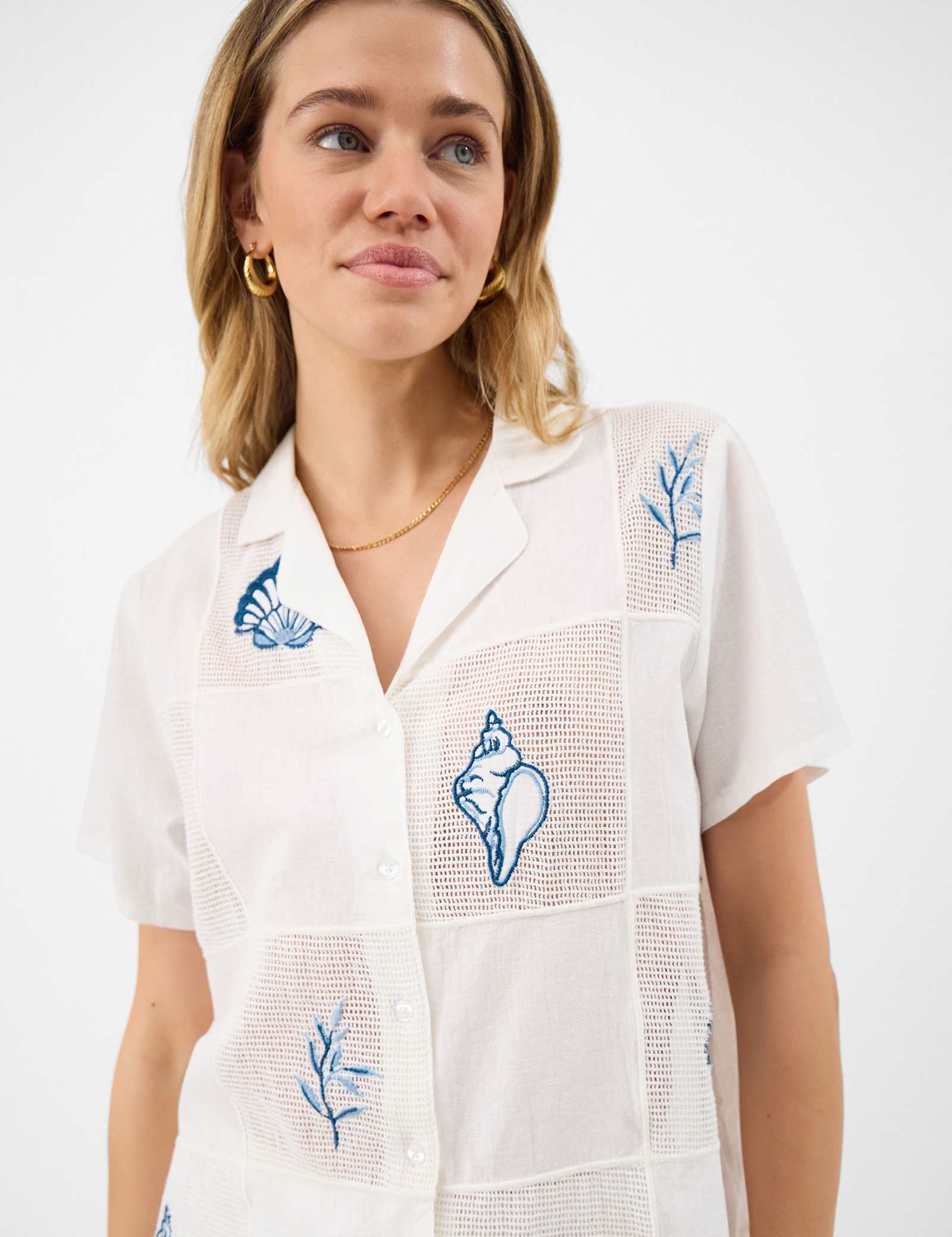 Cotton Rich Shell Patchwork Shirt - image 3