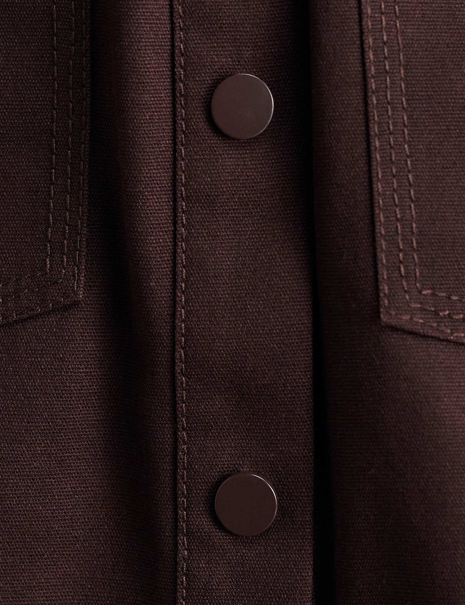 Canvas Belted Mini Shirt Dress - image 2
