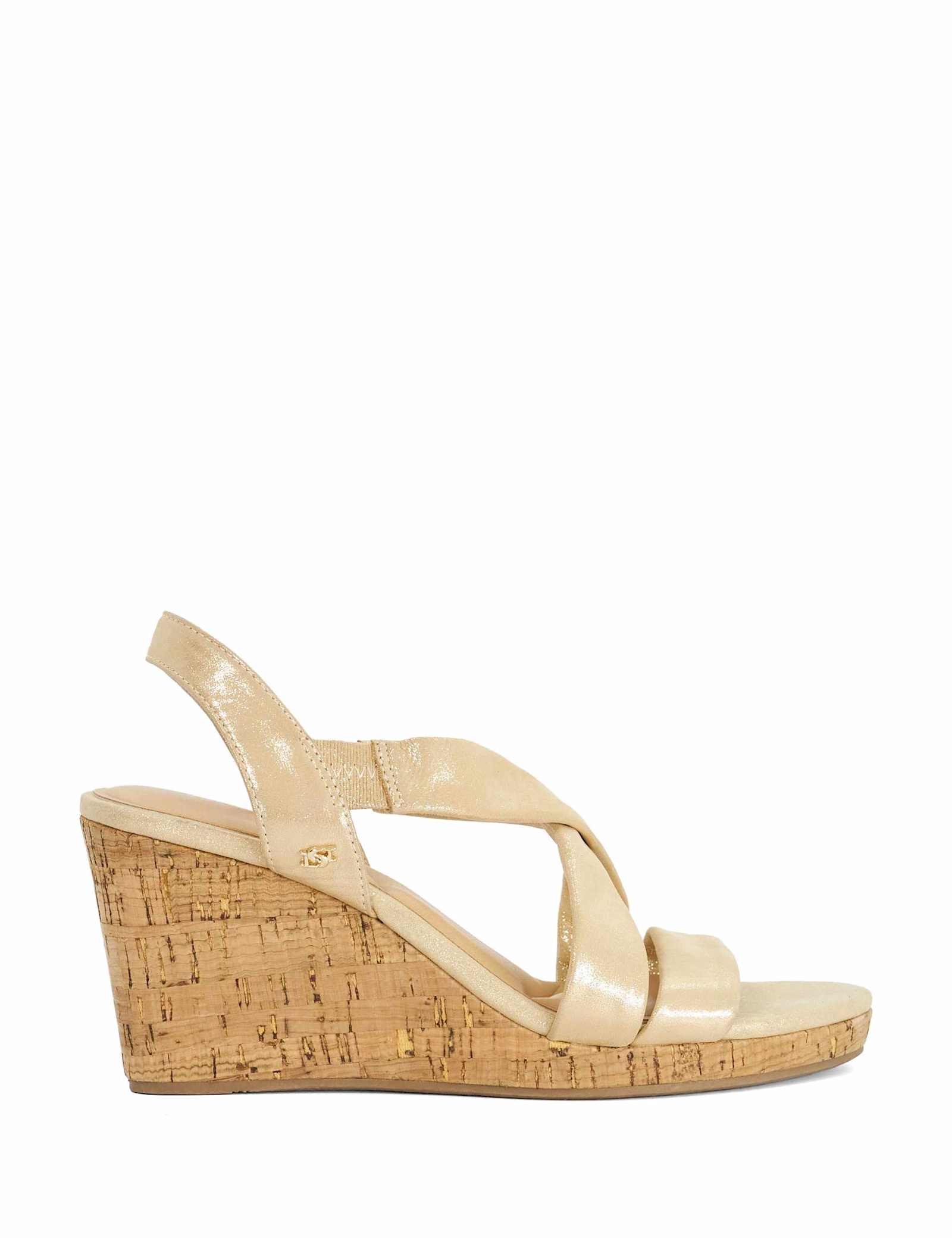 Leather Patent Wedge Sandals - image 1