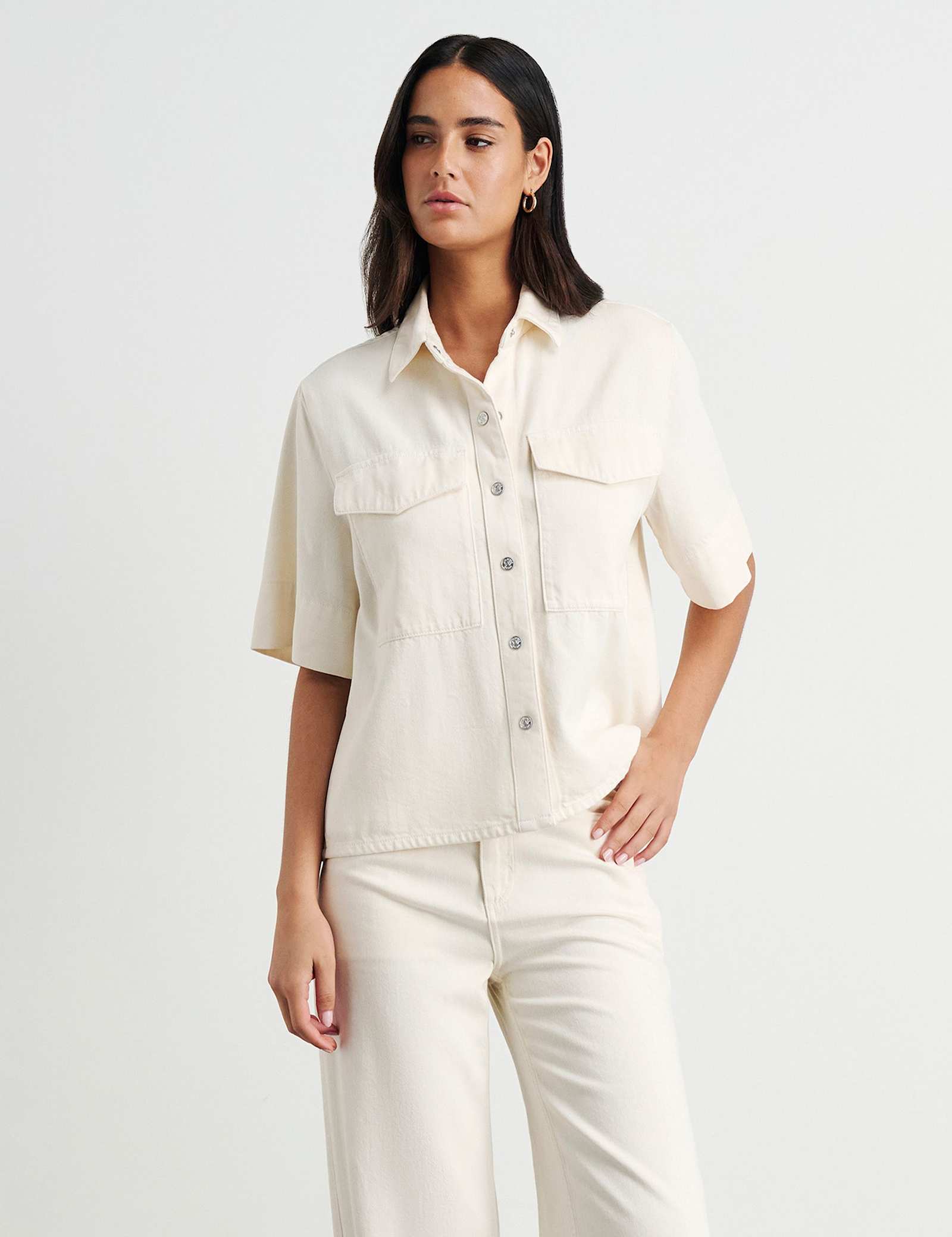 Cotton Rich Denim Shirt - image 3