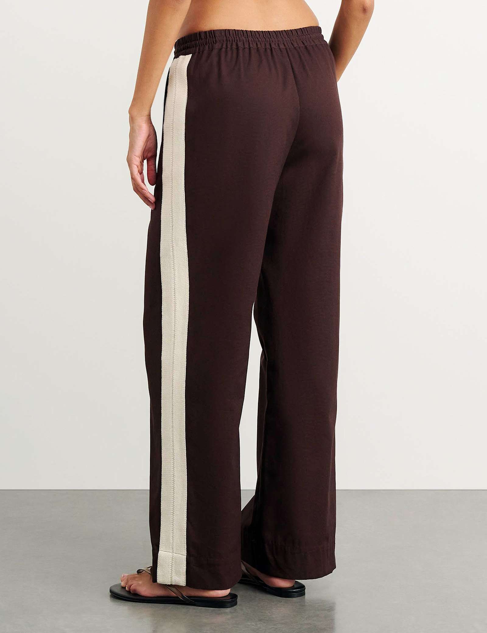 Canvas Side Stripe Wide Leg Trousers - image 3