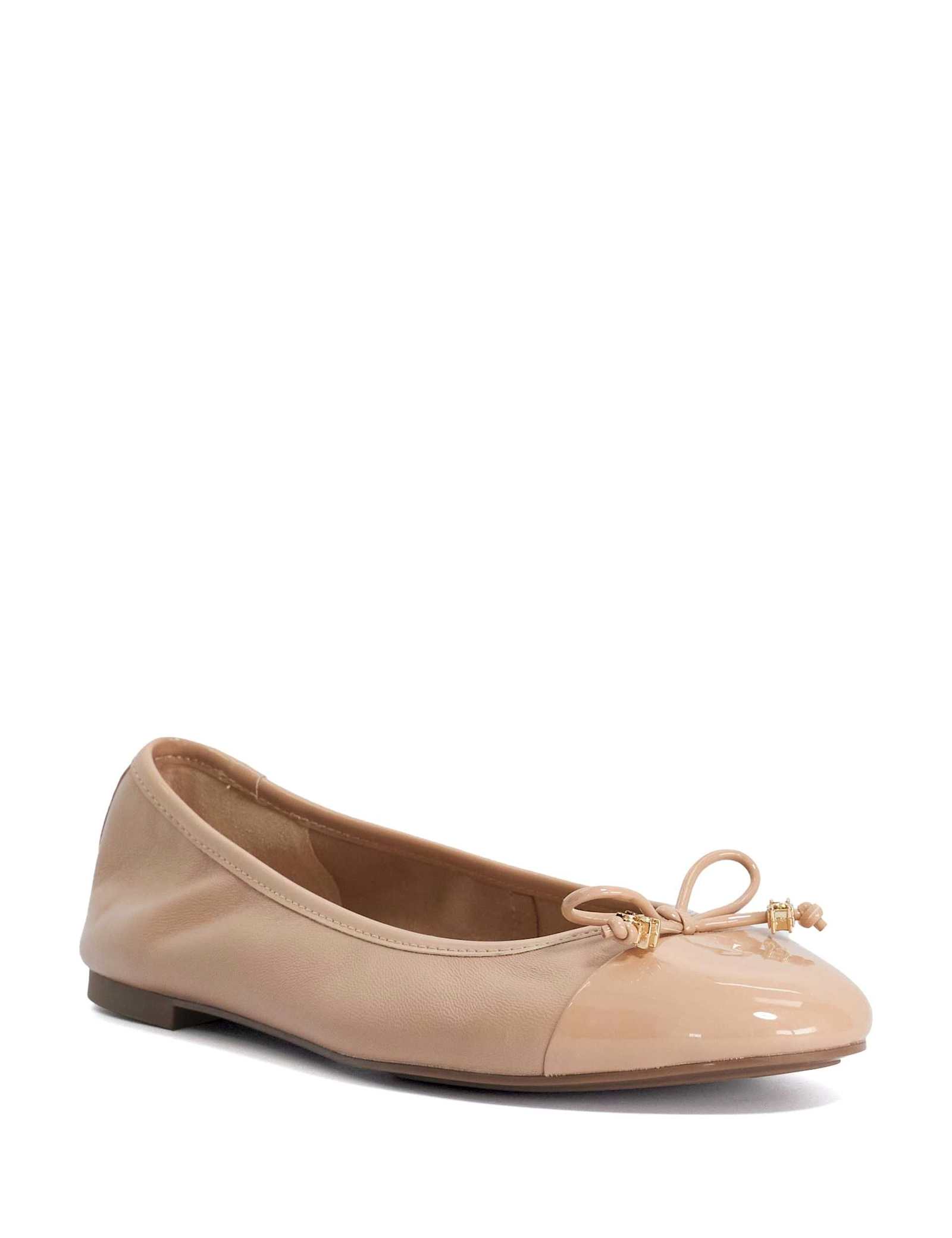 Wide Fit Leather Bow Charm Ballet Pumps - image 5