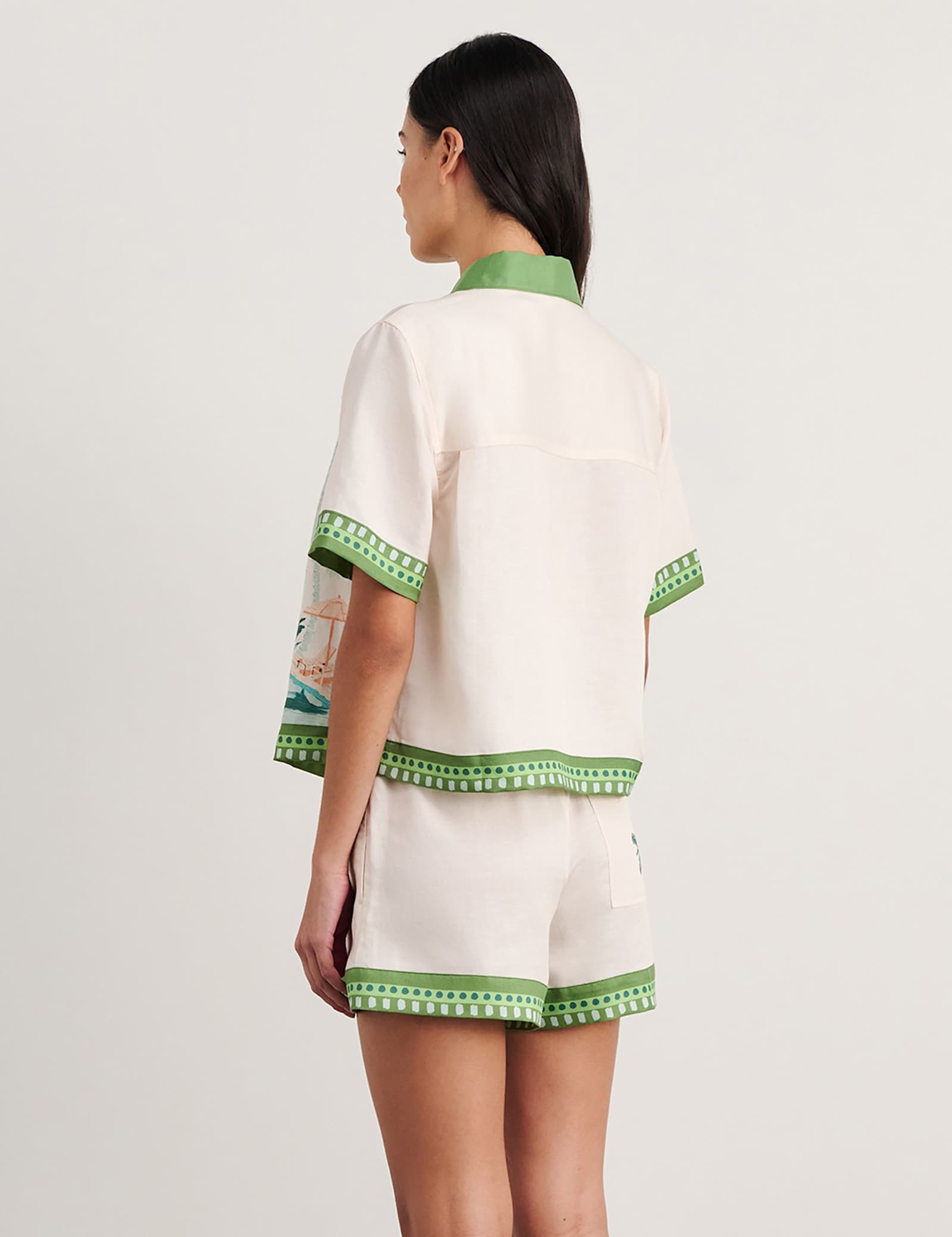 Lyocell Rich Printed Collared Shirt - image 2