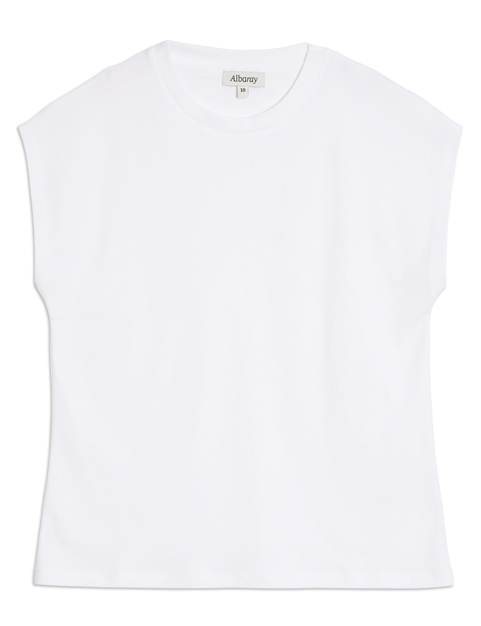 Pure Cotton Cap Sleeve T-Shirt - image 1