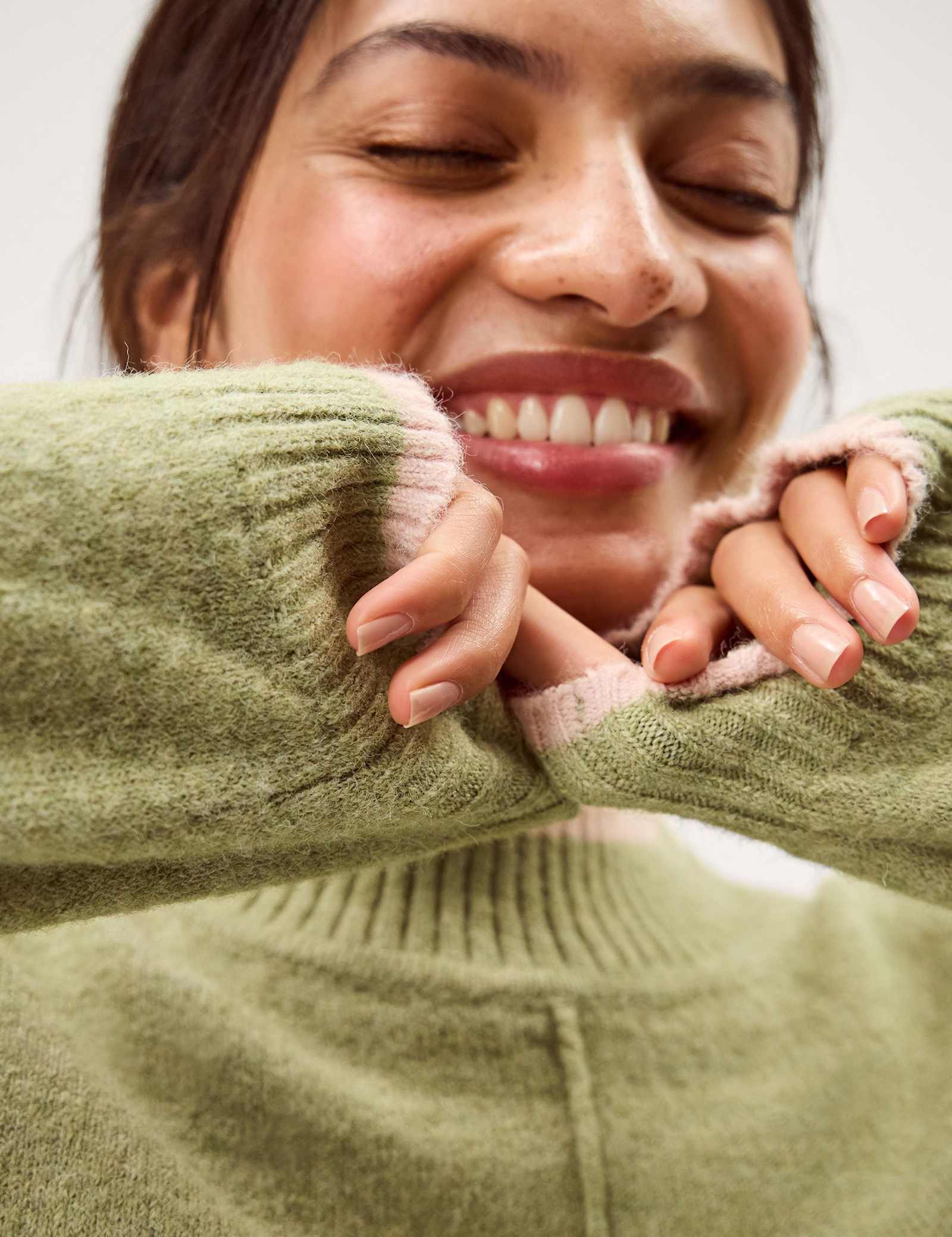 Tipped Textured Oversized Jumper - image 4