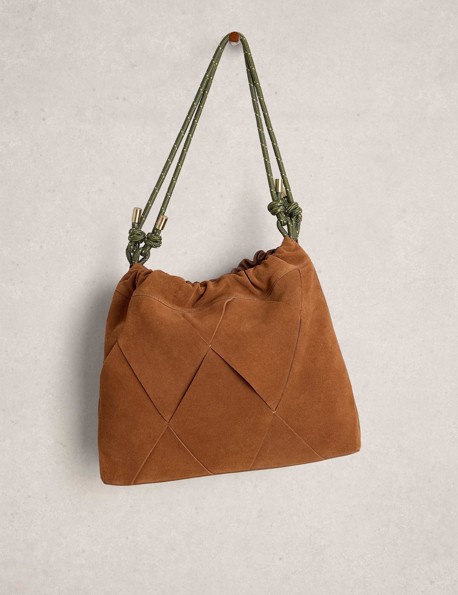 Leather Woven Knotted Detail Shoulder Bag - image 2
