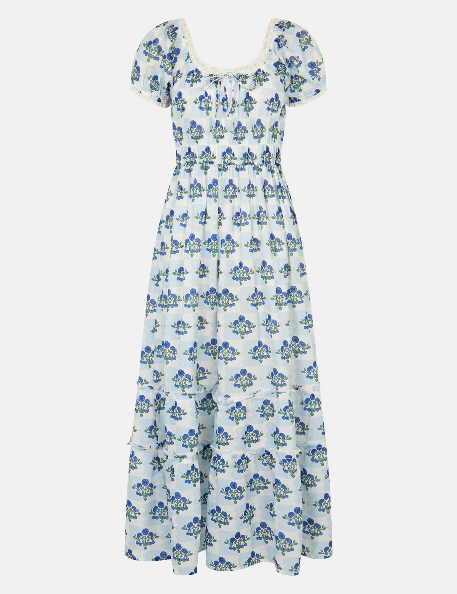 Pure Cotton Floral Midaxi Beach Dress - image 1