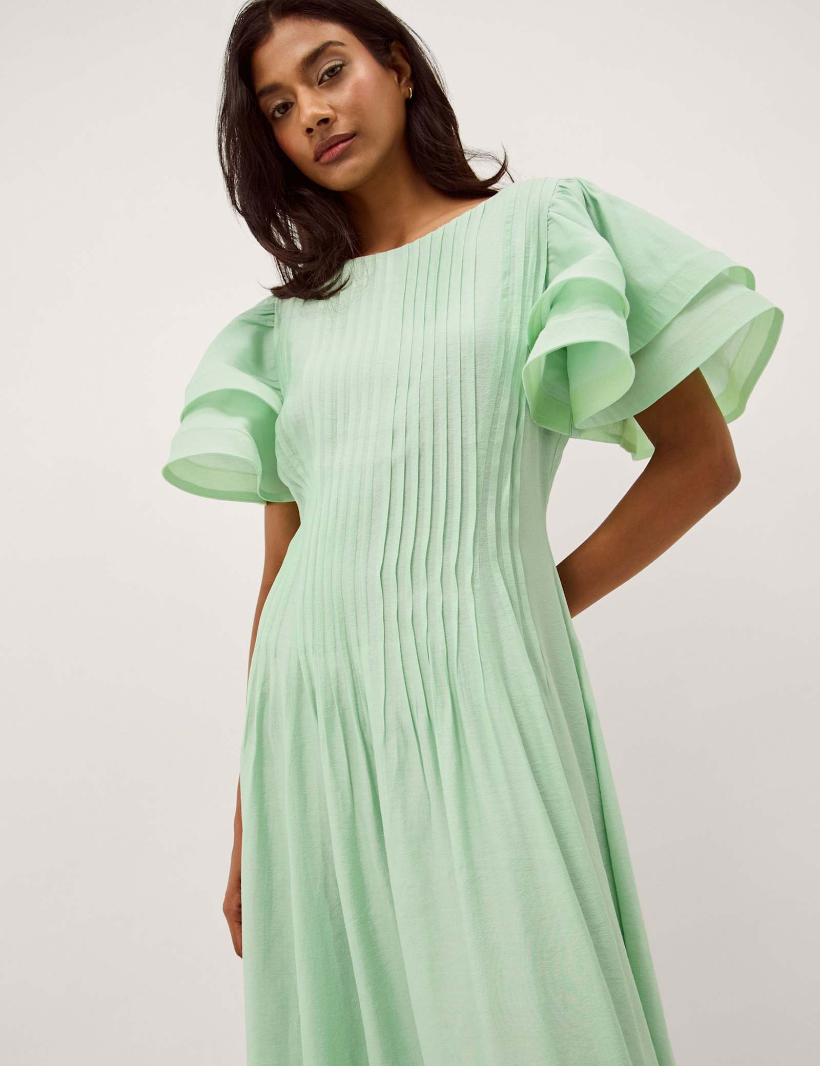Slash Neck Midaxi Skater Dress - image 5