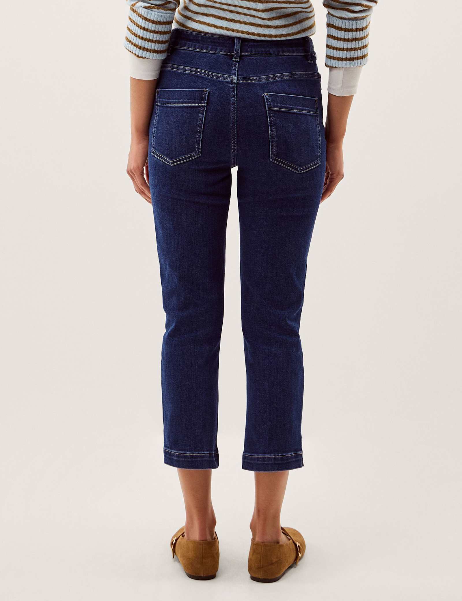 Mid Rise Cropped Jeans - image 3