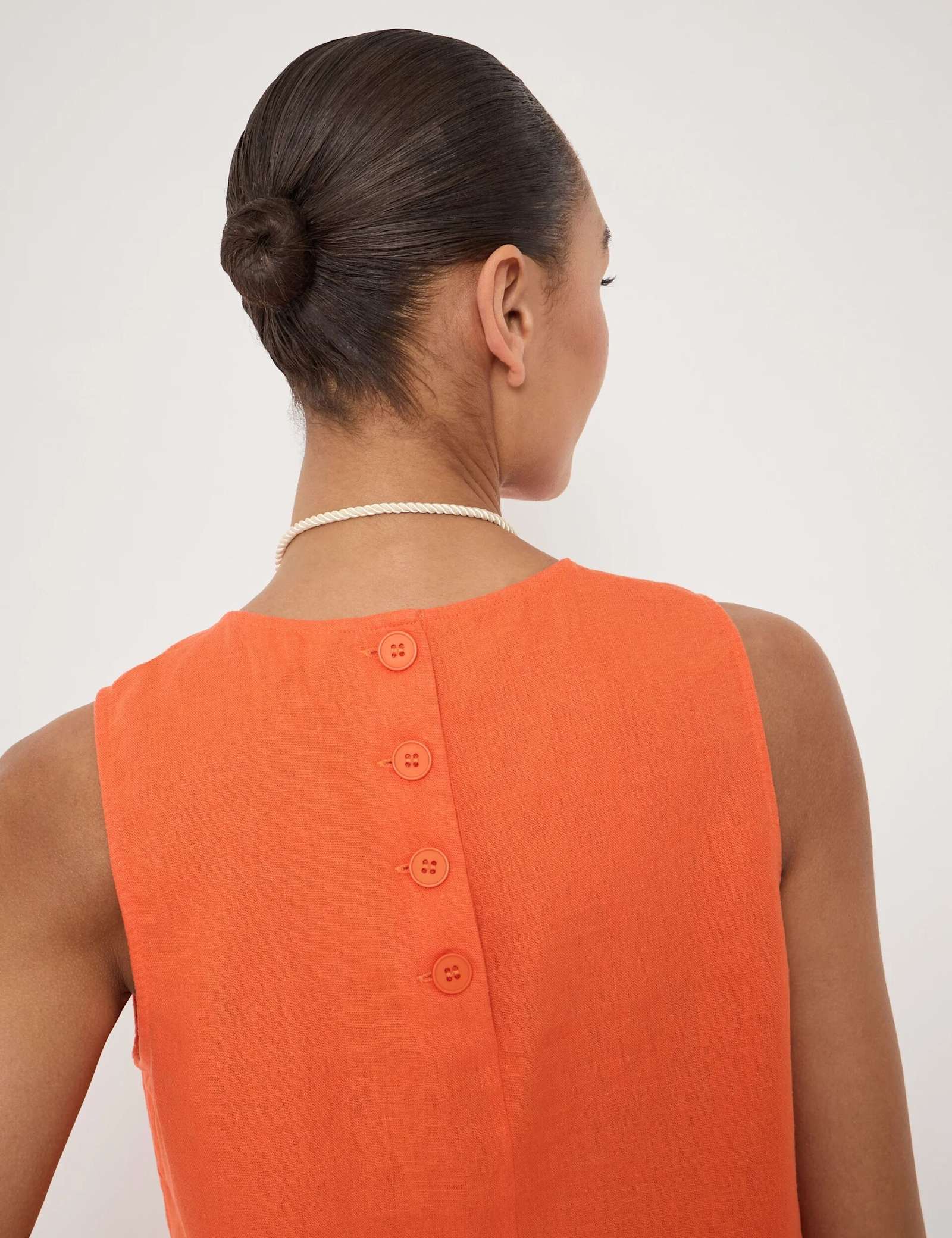 Linen Blend Shell Top - image 3