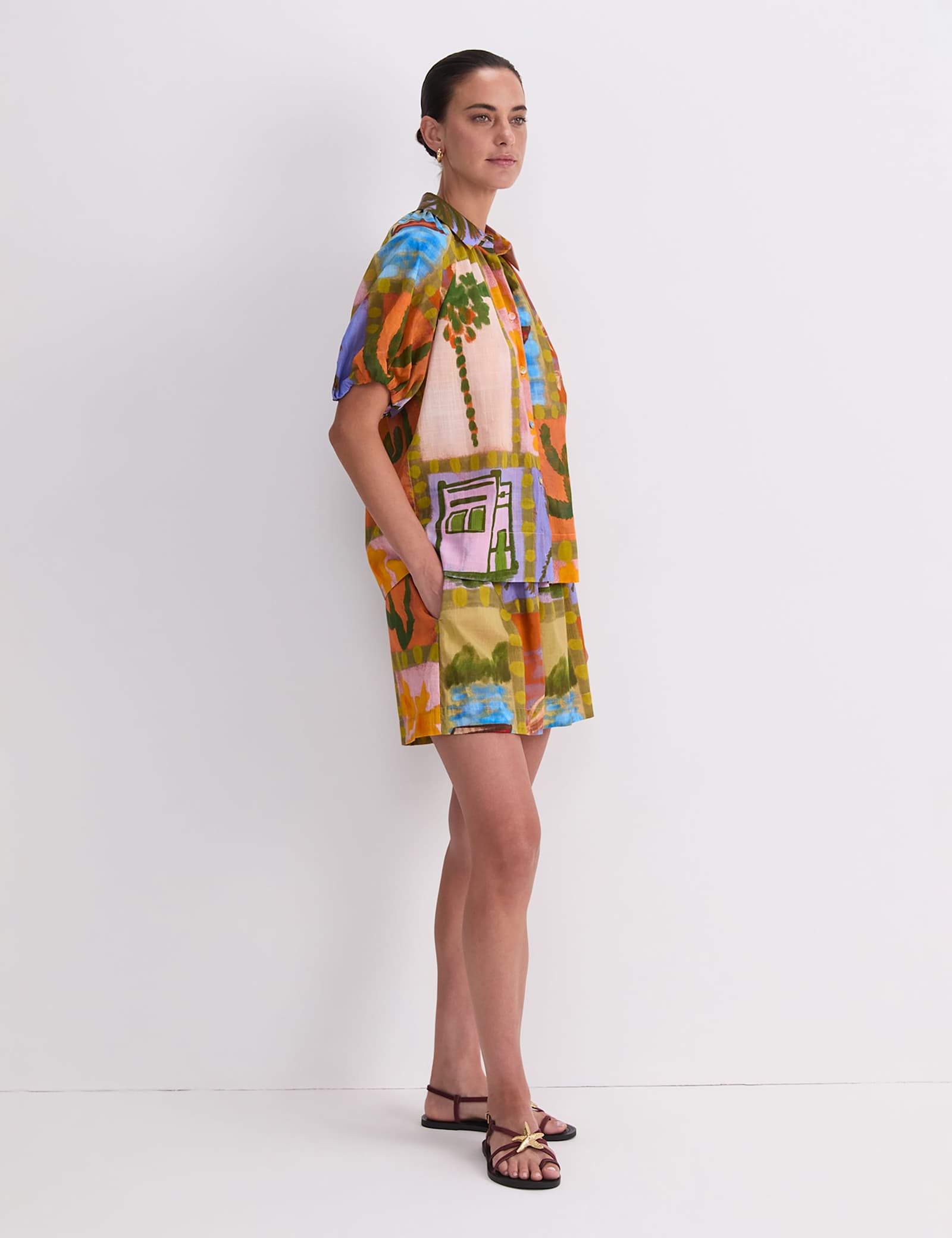 Pure Cotton Floral Shirt - image 2