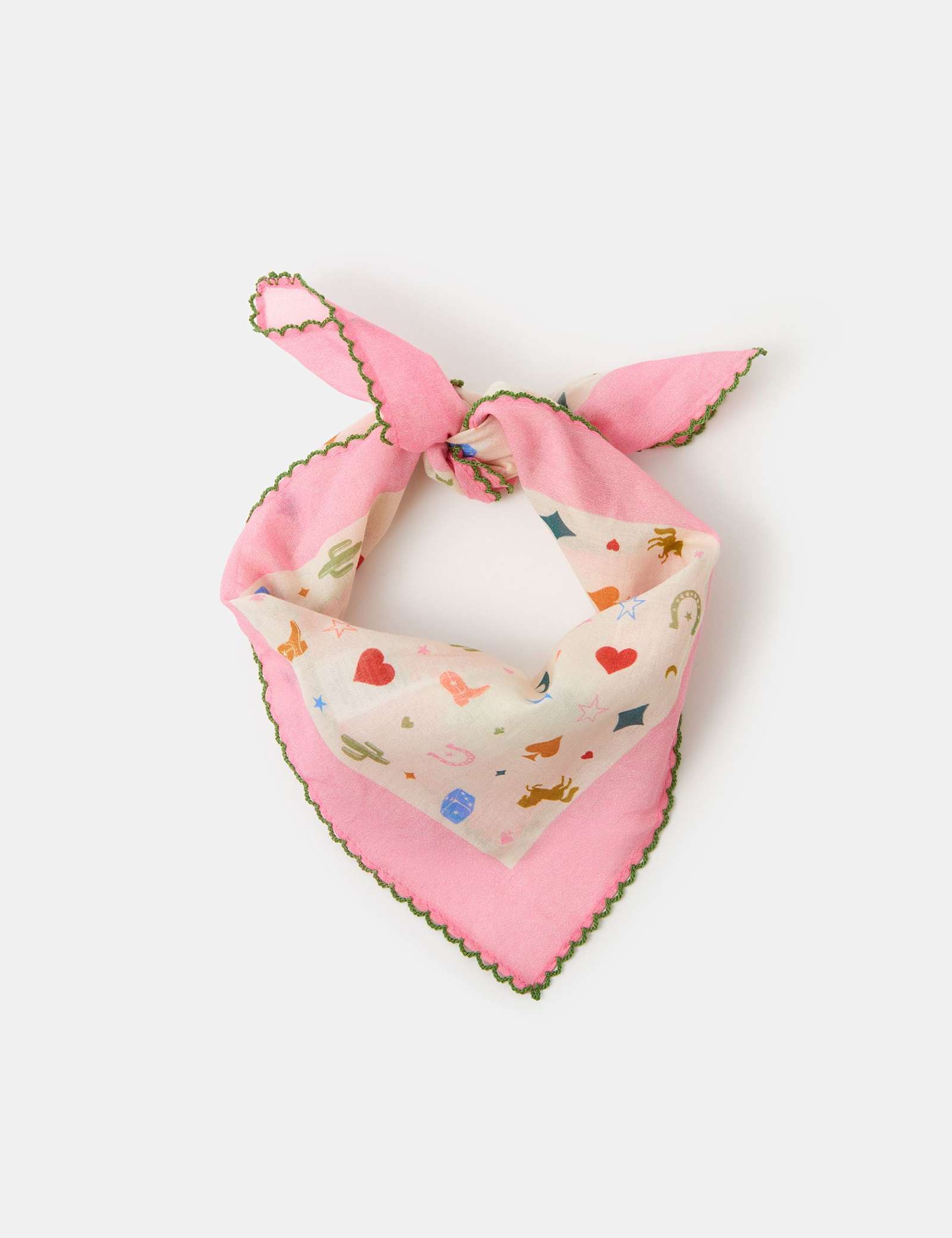 Printed Square Scarf - image 1