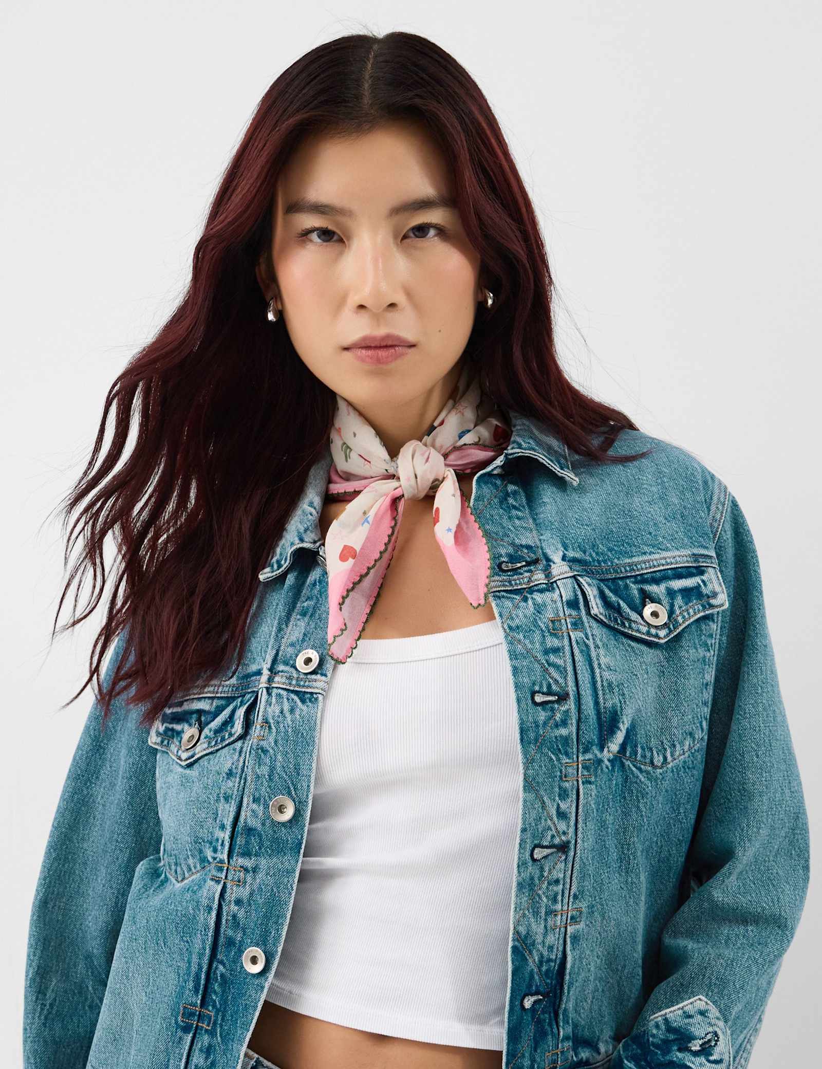 Printed Square Scarf - image 3