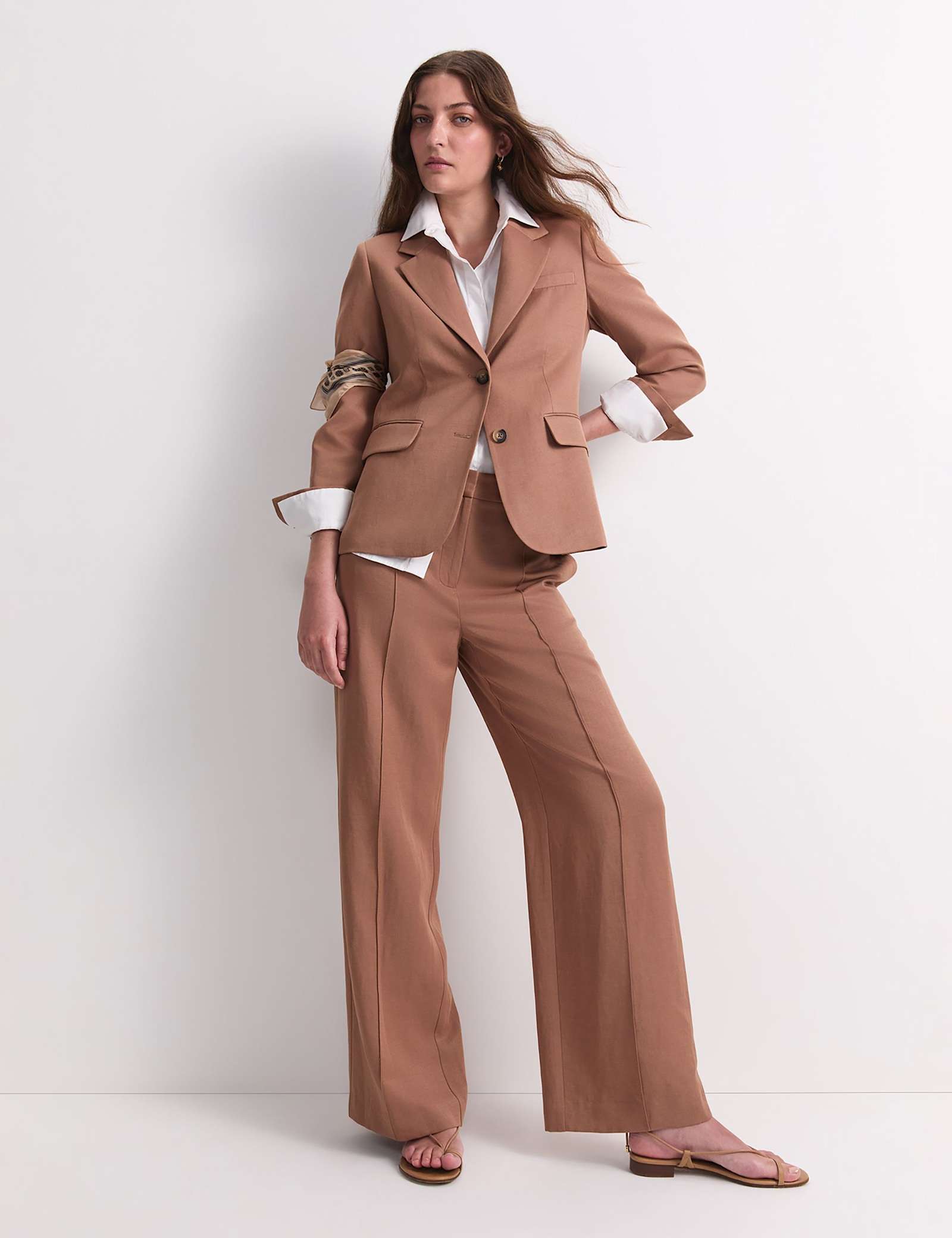 Lyocell Rich Single Breasted Blazer - image 5