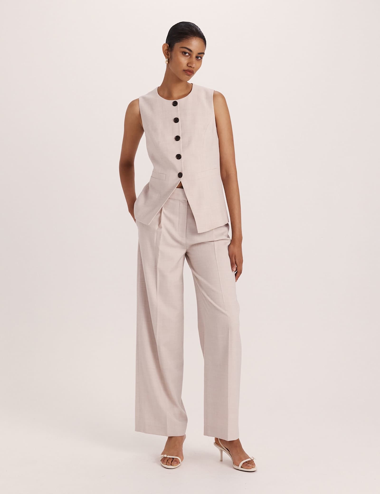 Wool Rich Button Through Waistcoat - image 5