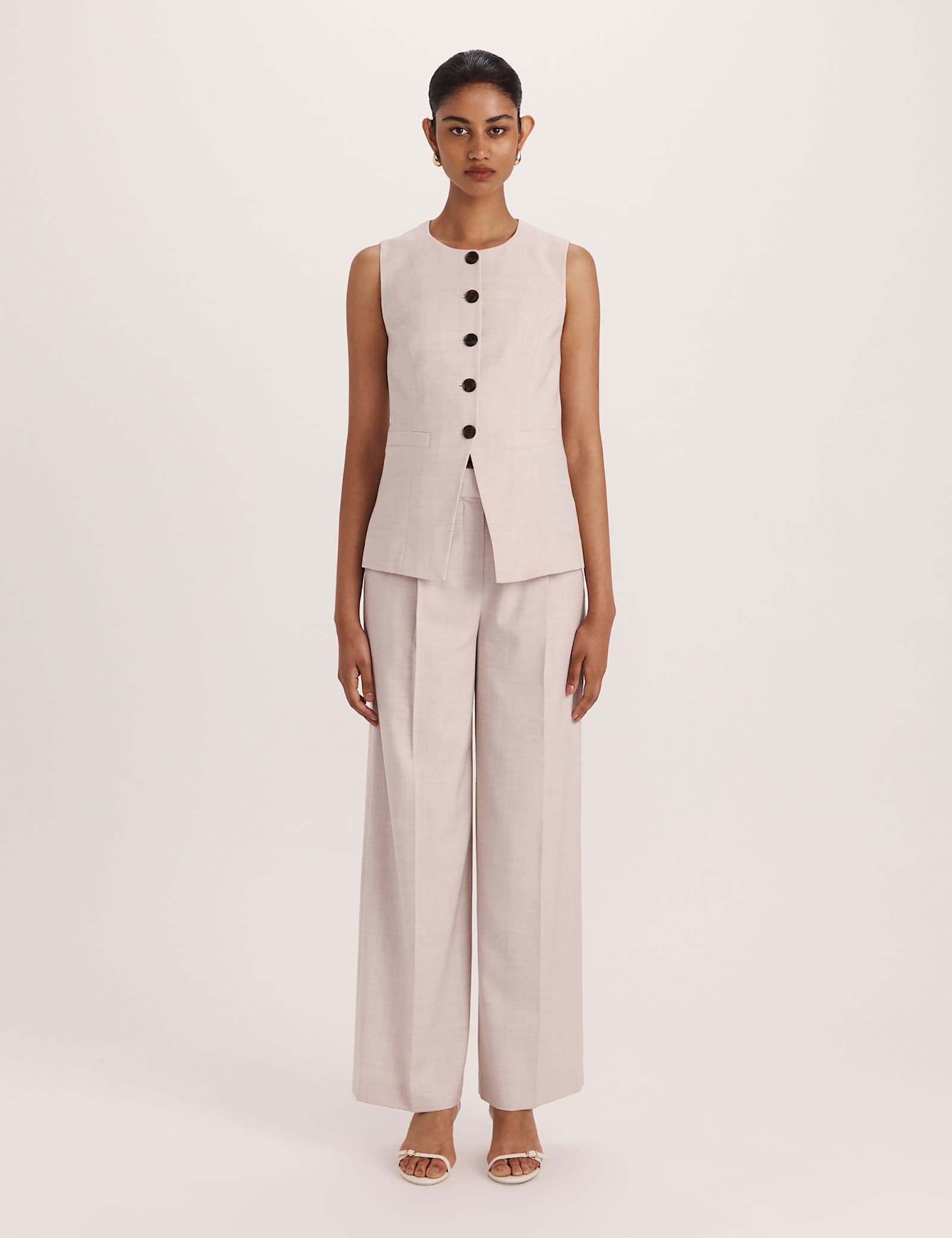 Wool Rich Button Through Waistcoat - image 4