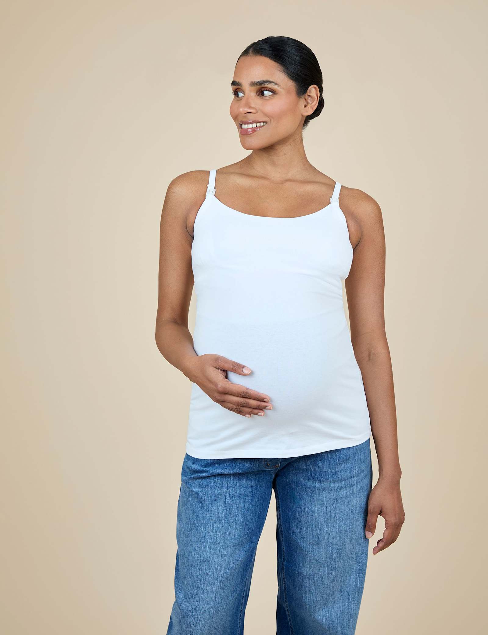 2 Pack Cotton Rich Maternity & Nursing Vests - image 4