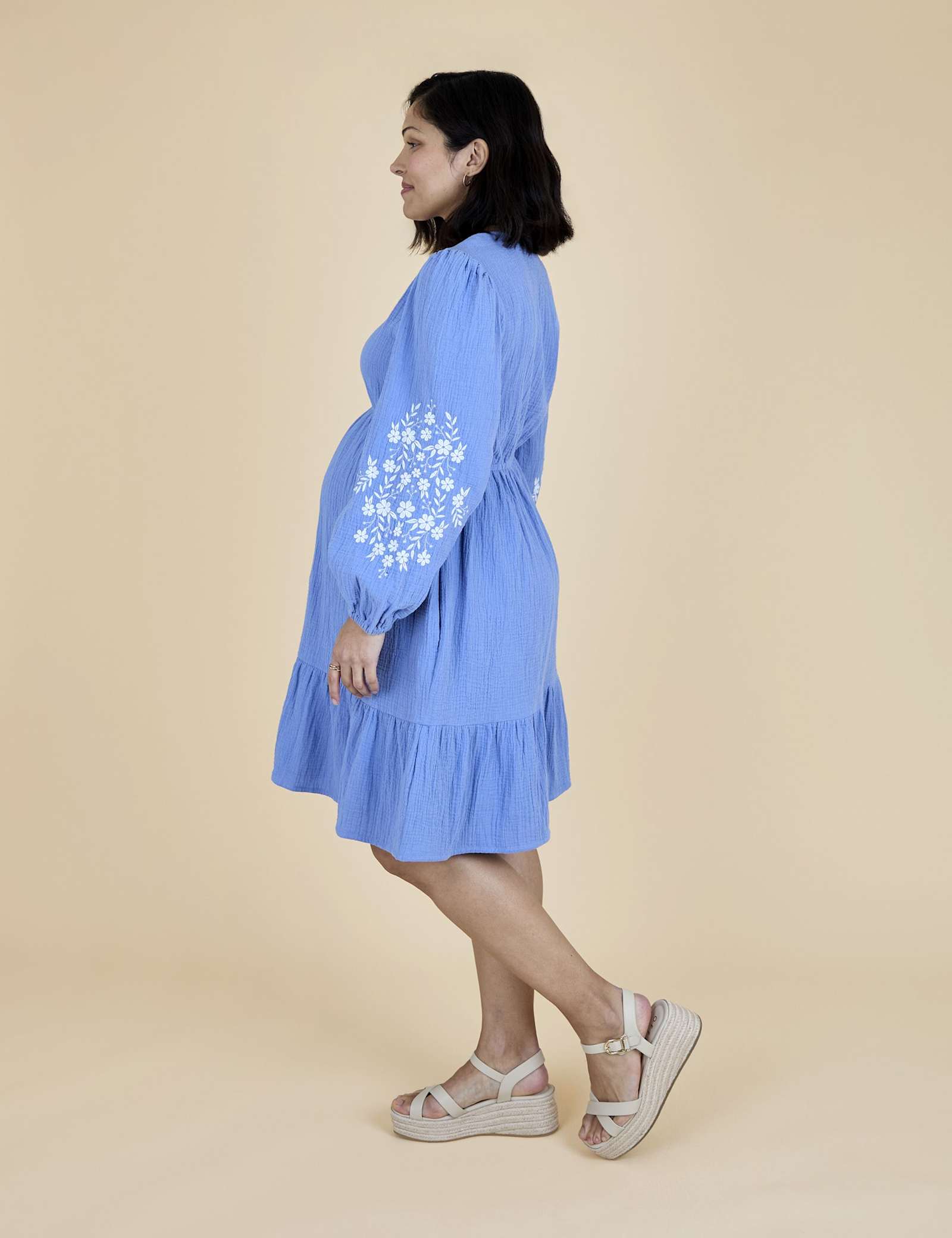 Maternity Pure Cotton Mini Smock Dress - image 4