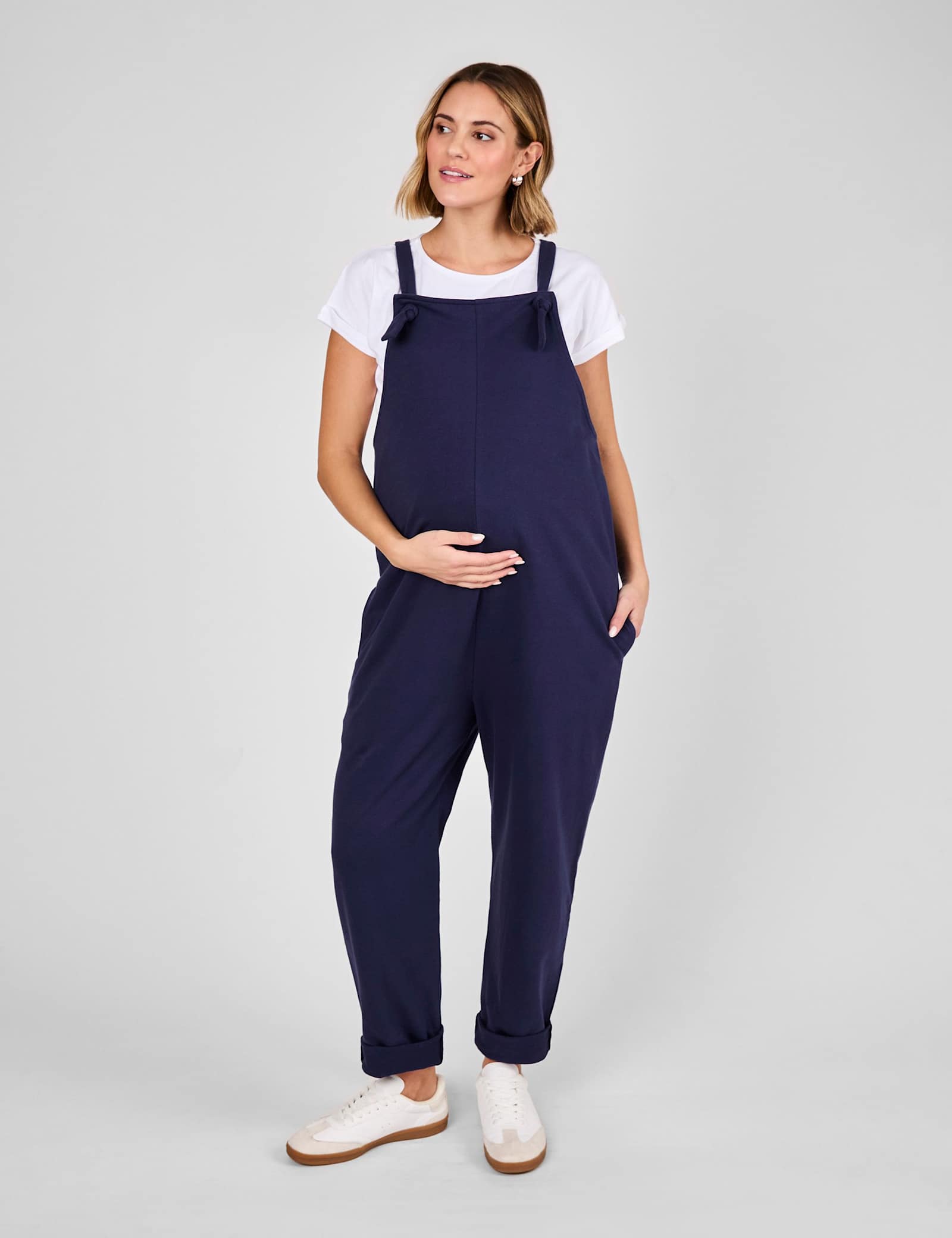 Maternity Pure Cotton Jersey Dungarees - image 1