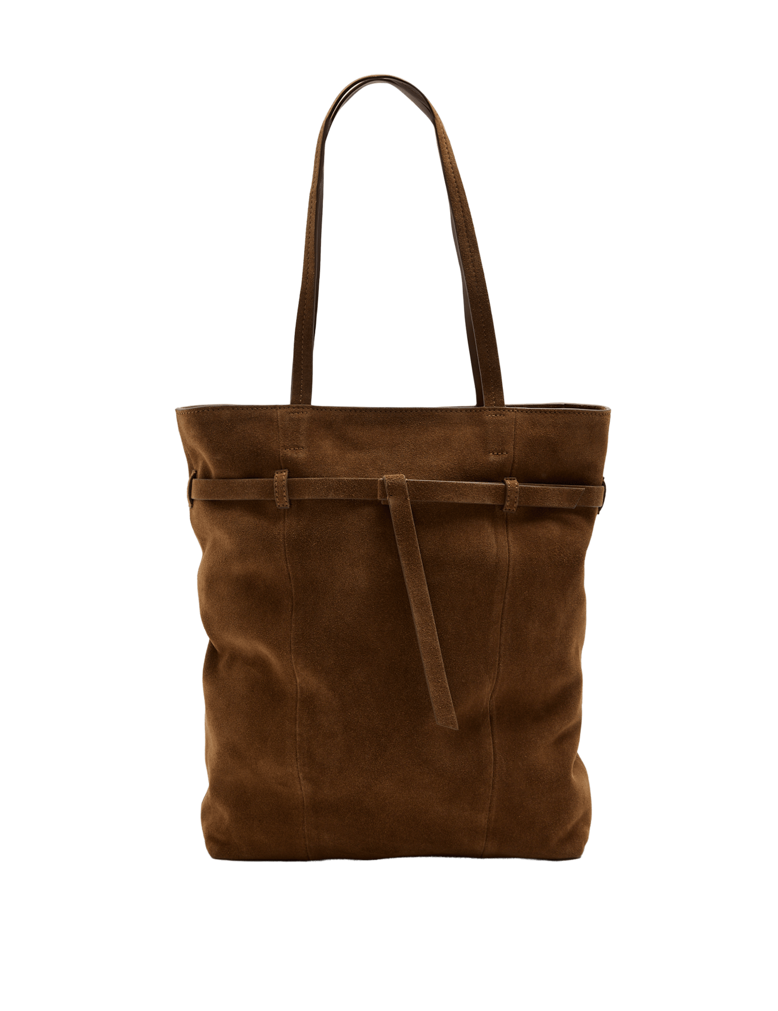 Suede Belted Tote Bag - image 5