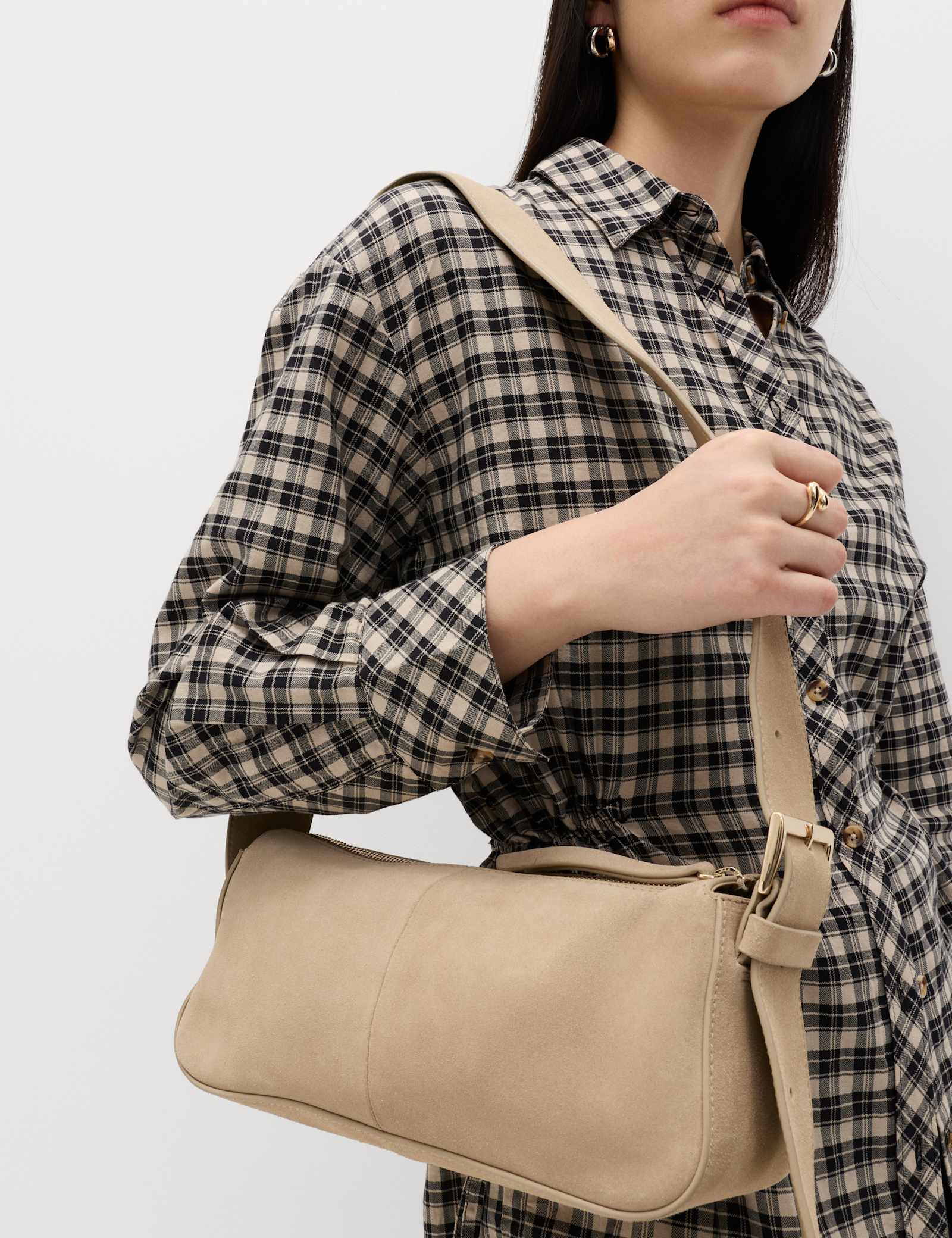 Suede Boxy Sling Bag - image 3