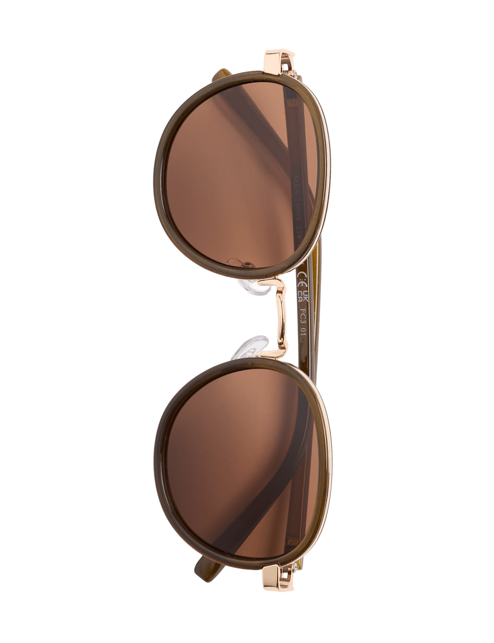 Metal Rim Round Sunglasses - image 2