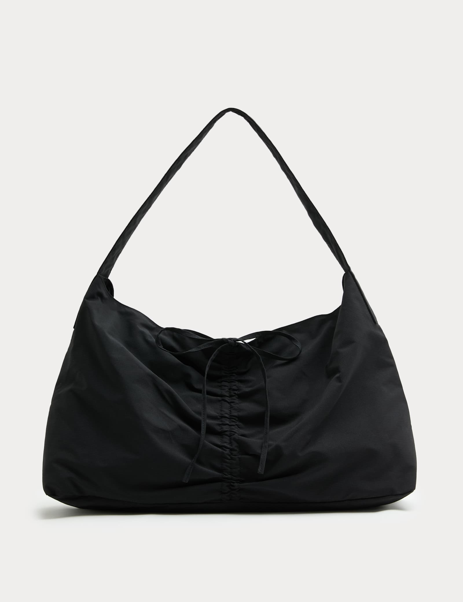 Checked Ruched Tie Shoulder Bag - image 2