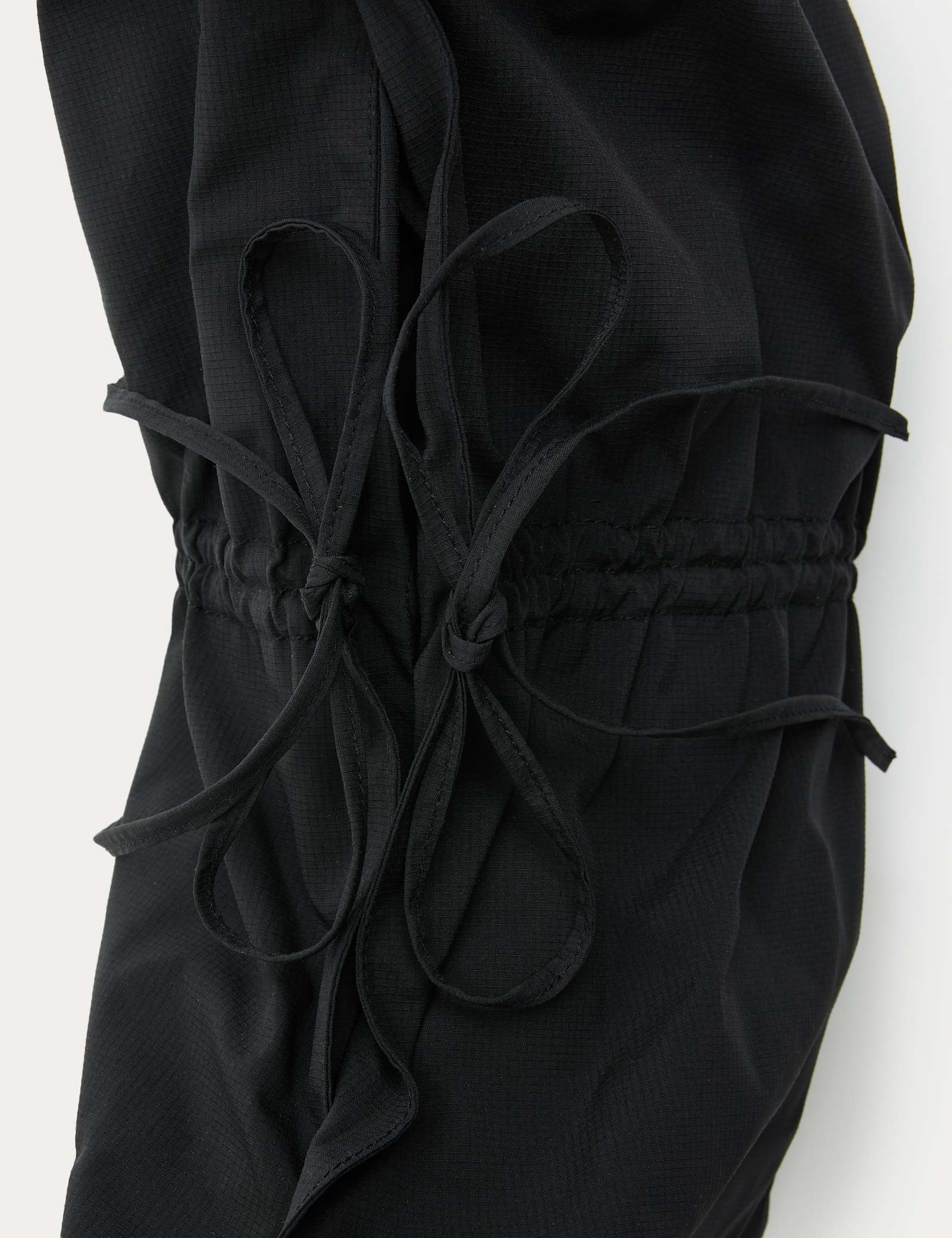 Checked Ruched Tie Shoulder Bag - image 1