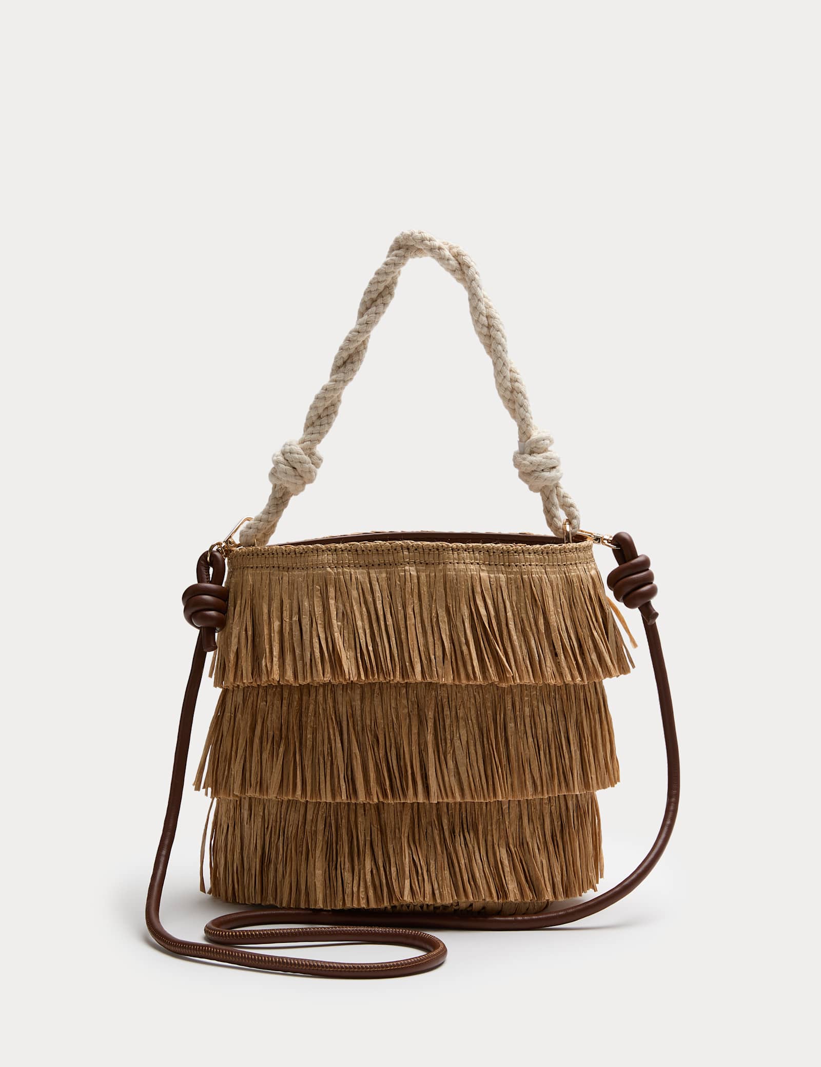 Fringed Basket Bag - image 1