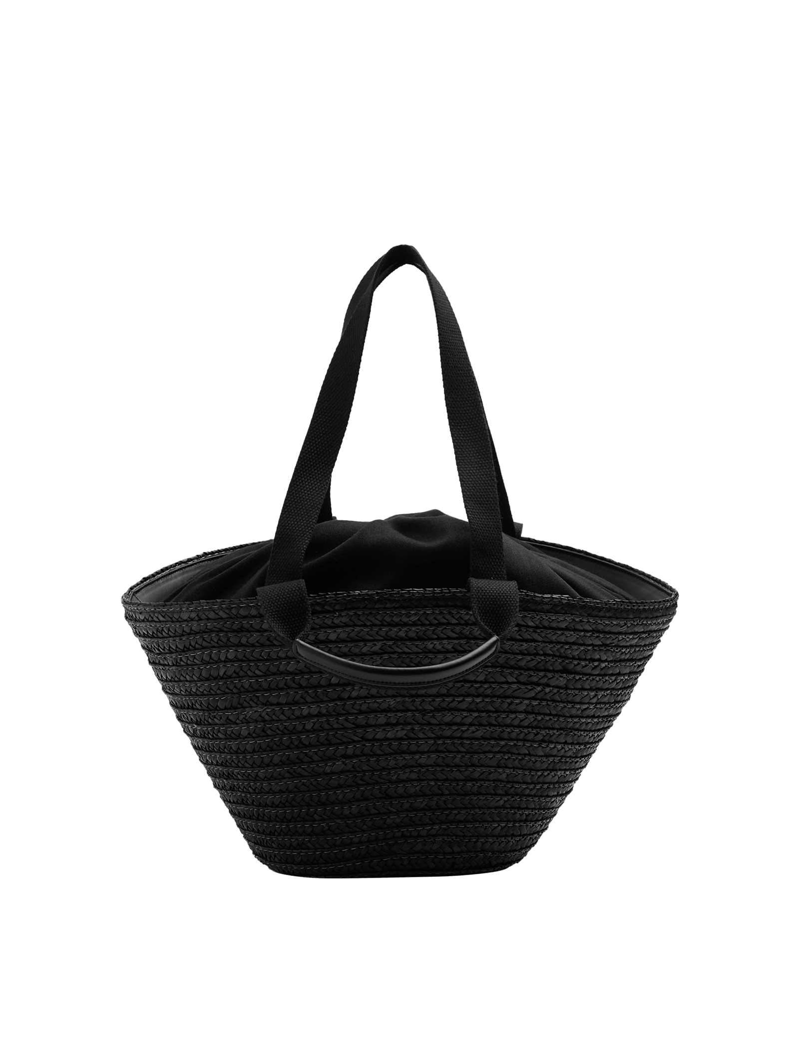 Straw Drawstring Bucket Bag - image 2