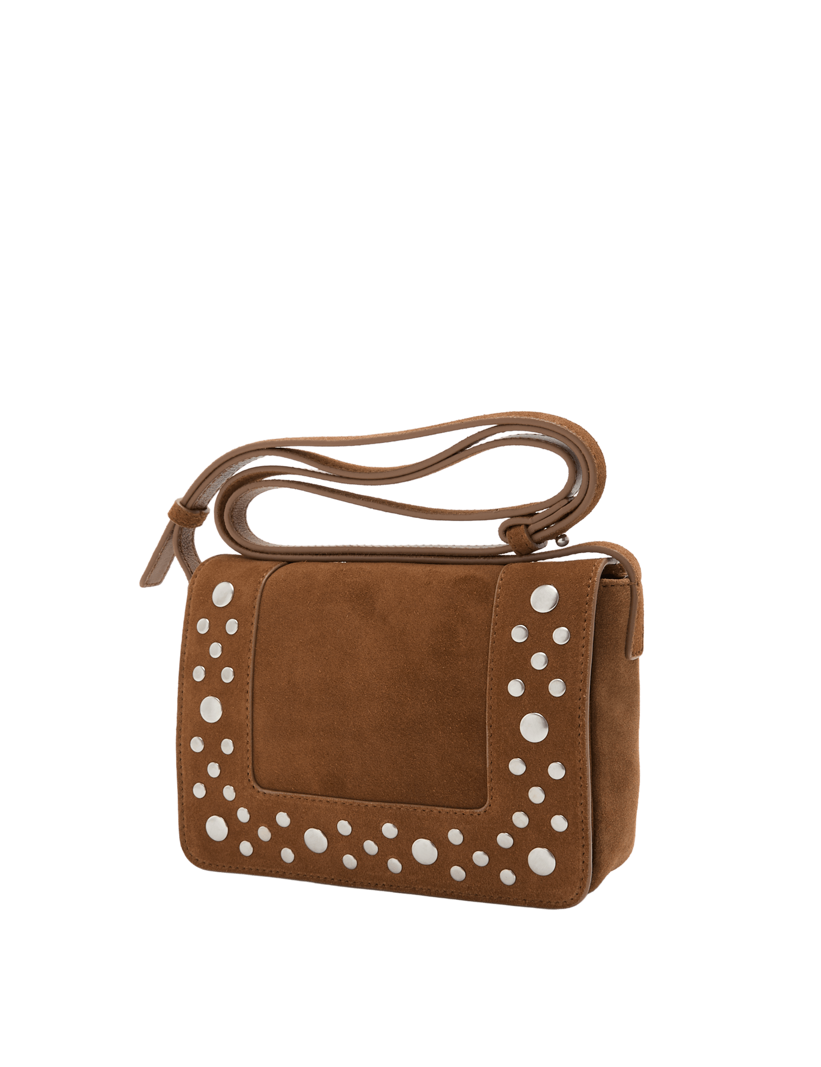 Suede Studded Cross Body Bag - image 3