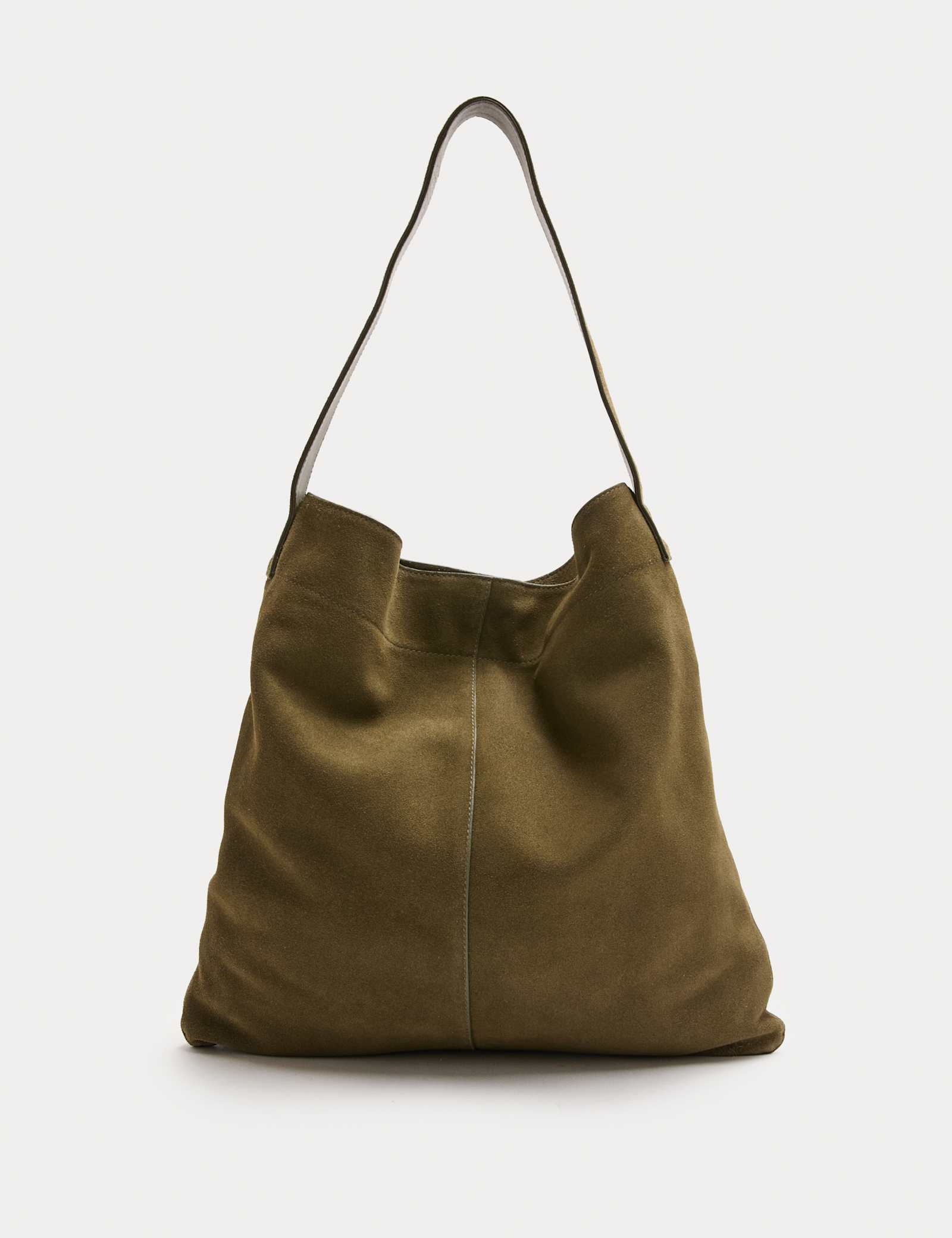 Suede Top Handle Shoulder Bag - image 1
