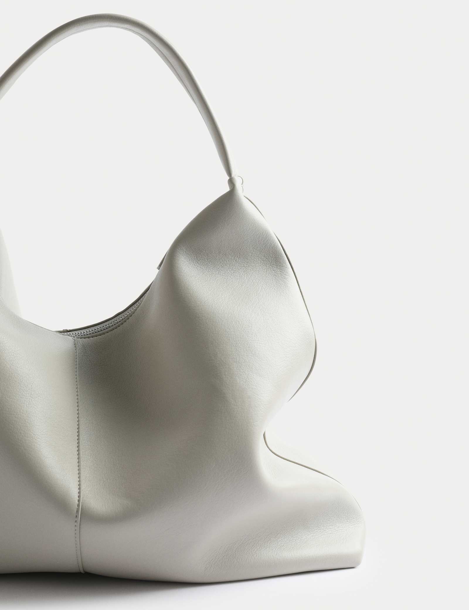 Slouchy Top Handle Shoulder Bag - image 1