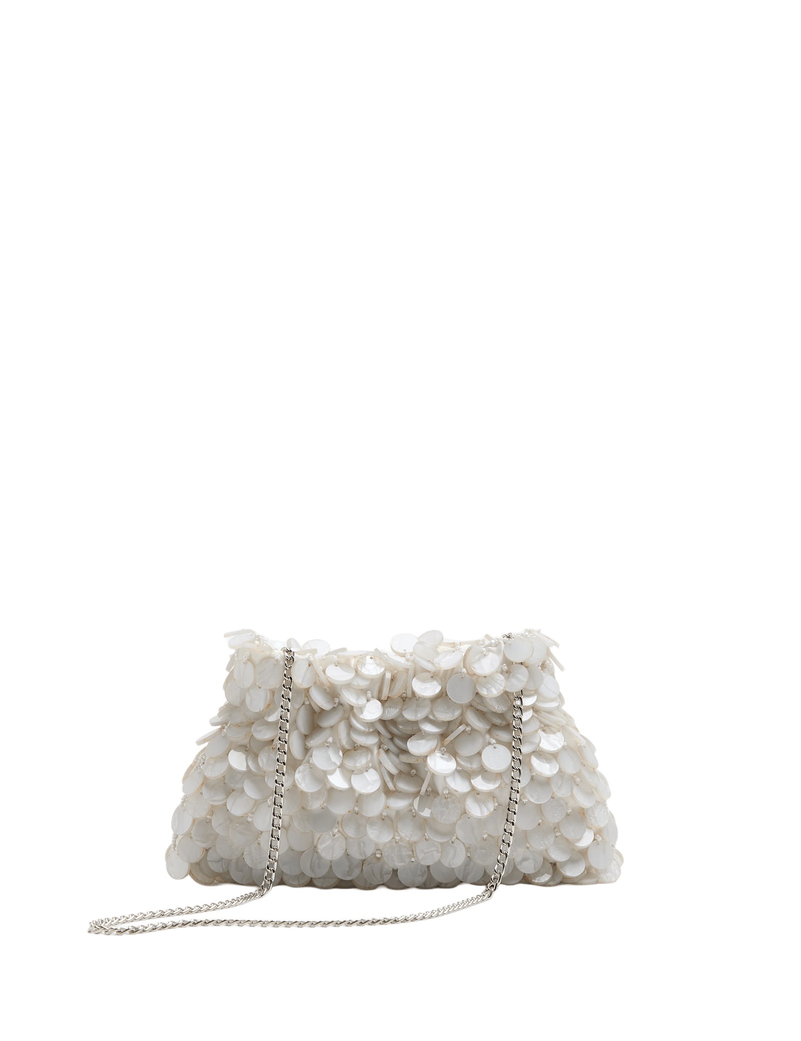 Pearl Disc Chain Strap Shoulder Bag - image 4