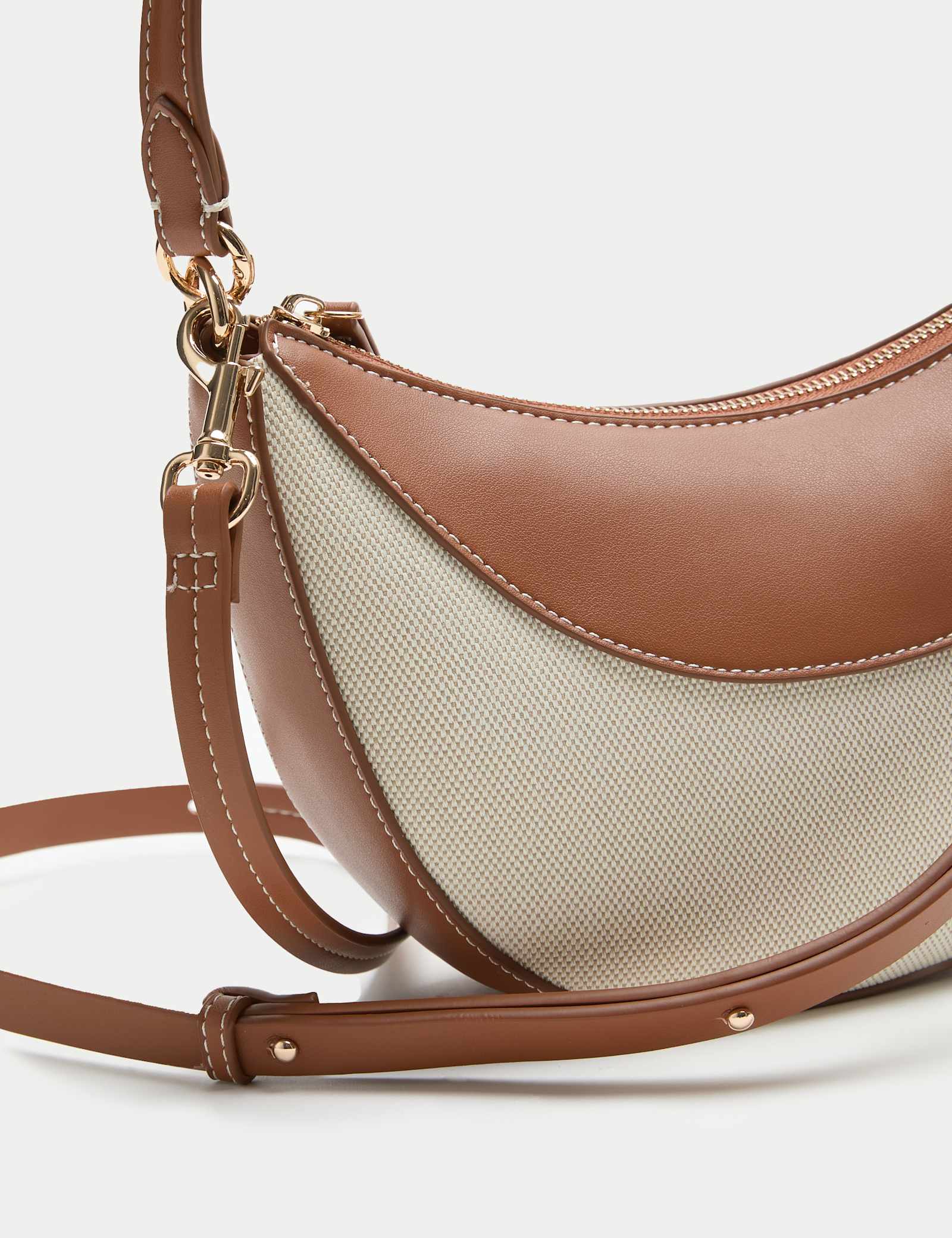 Canvas Stitch Shoulder Bag - image 1