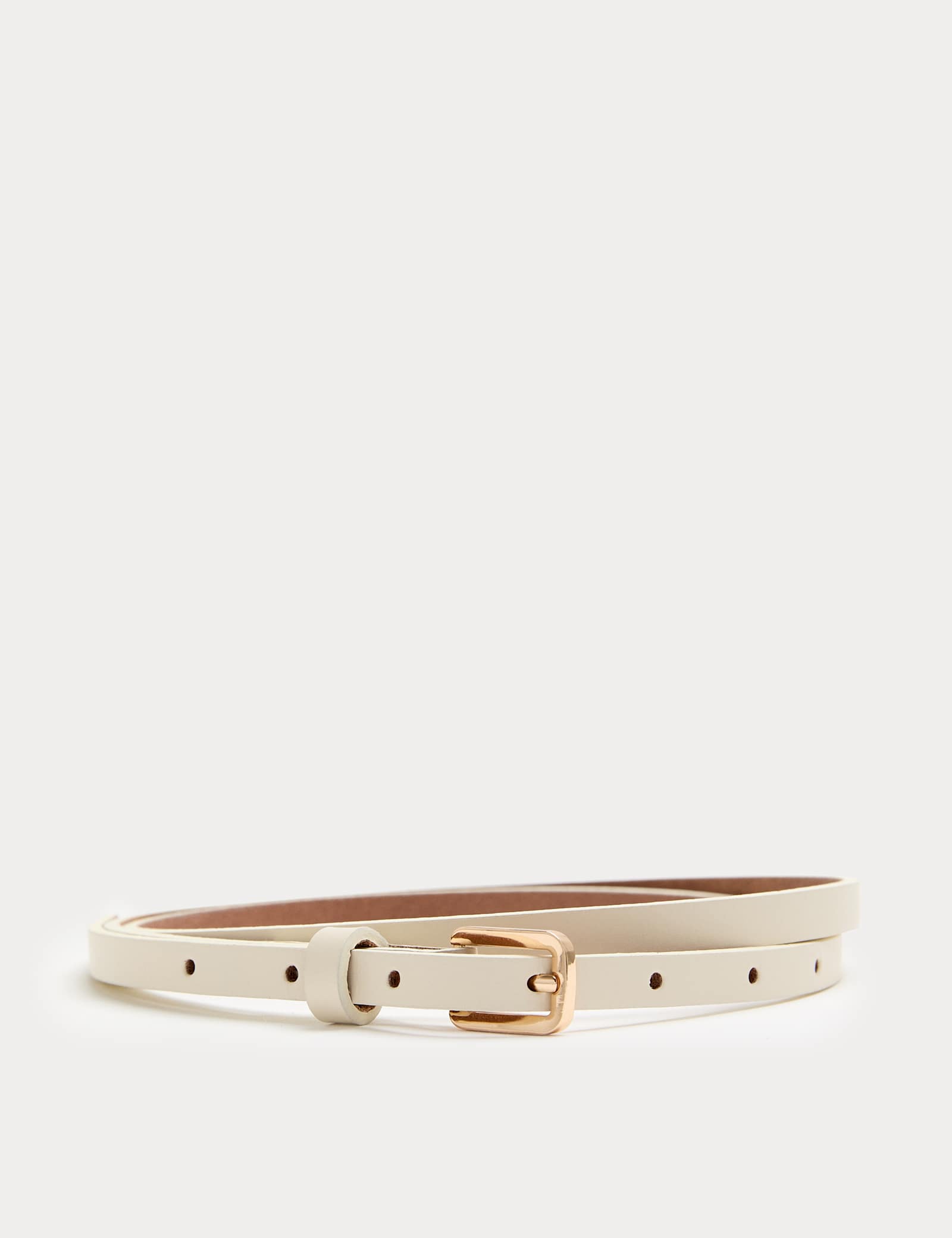 Leather Skinny Buckle Belt - image 3