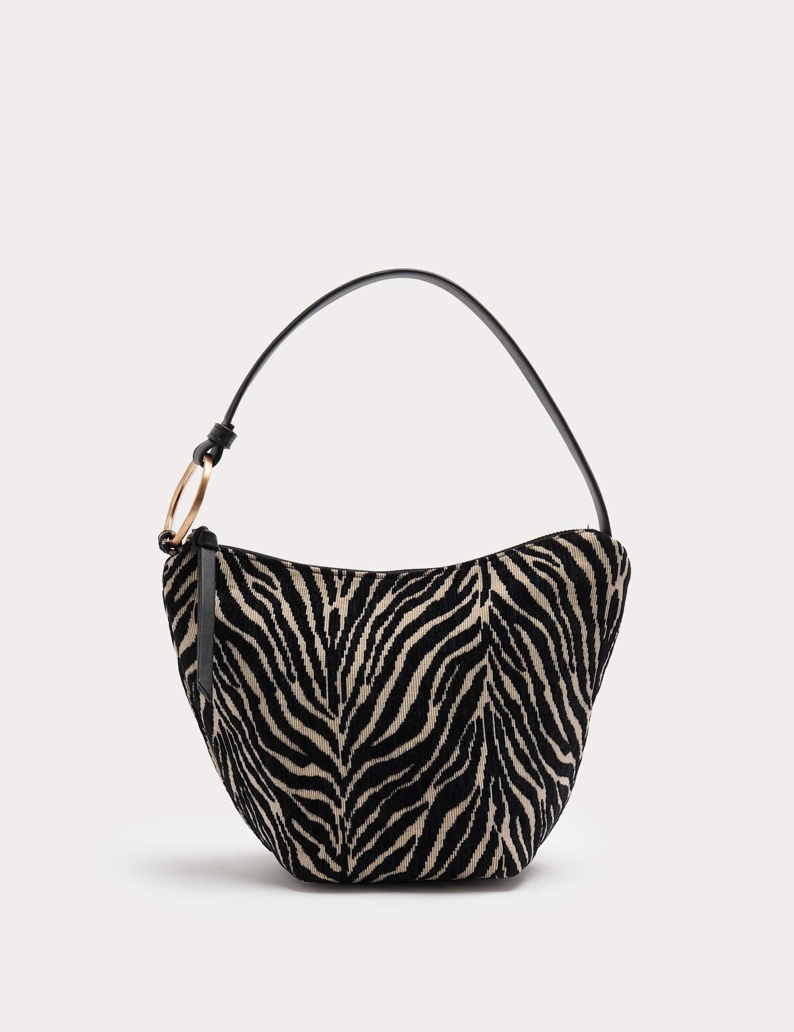 Jacquard Zebra Print Mini Shoulder Bag - image 2