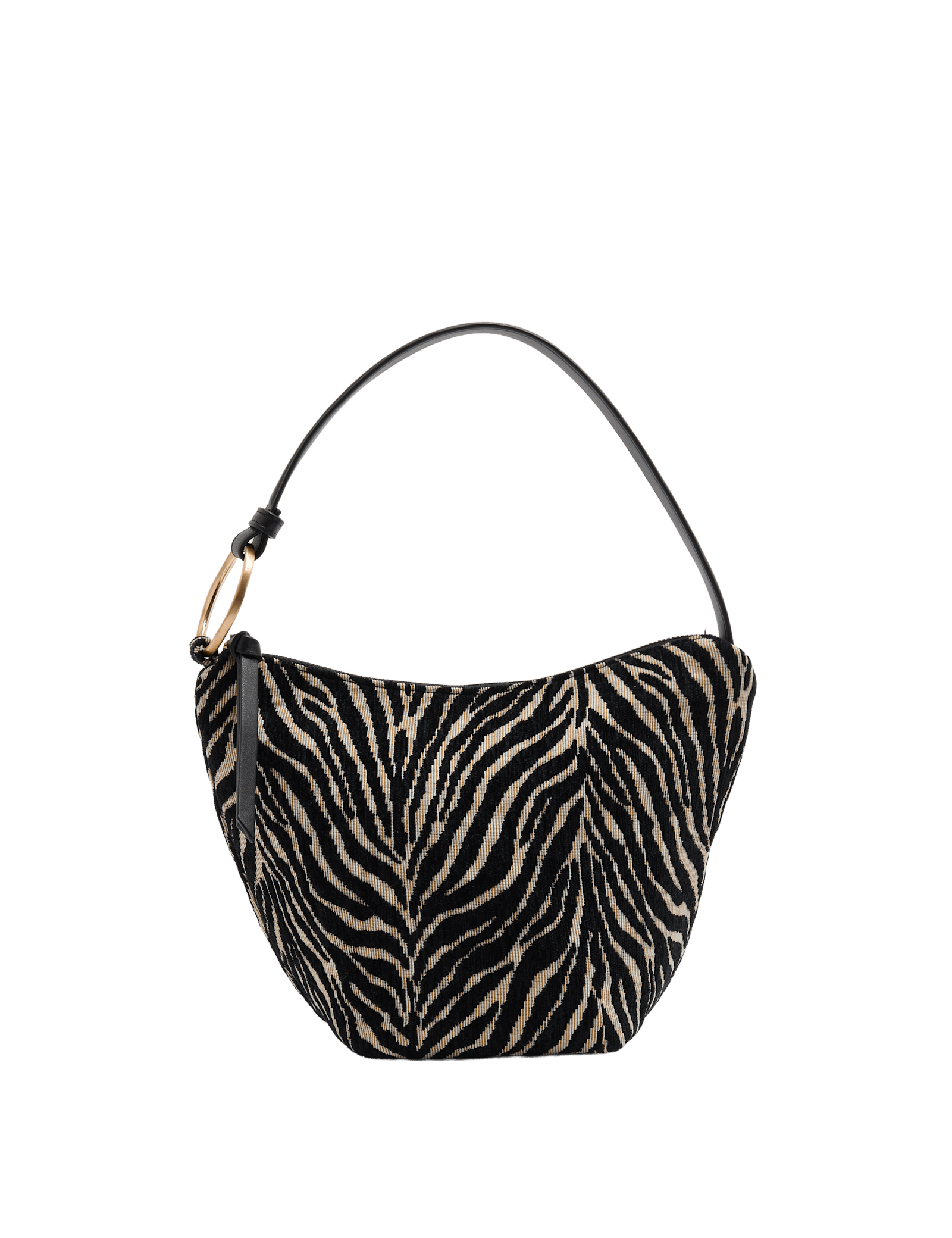 Jacquard Zebra Print Mini Shoulder Bag - image 3
